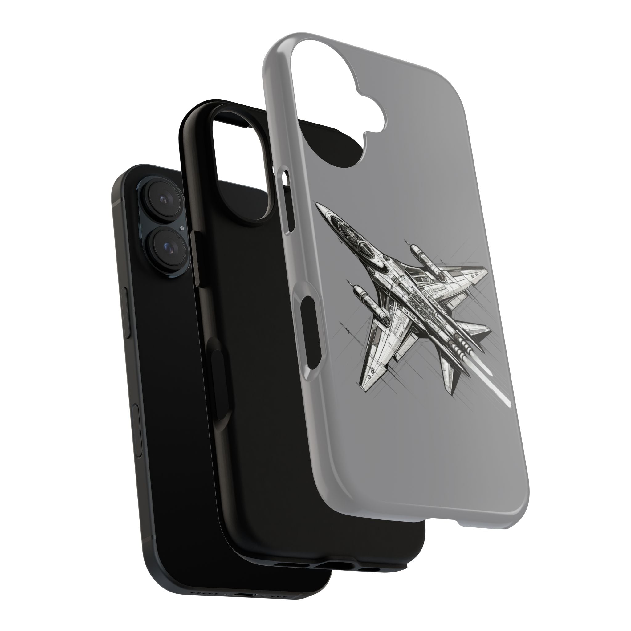 Tough Cases - Airplane Phone Case, Fighter Jet Design, Gift for Aviation Lovers, Durable Protection, Cool Tech Accessories