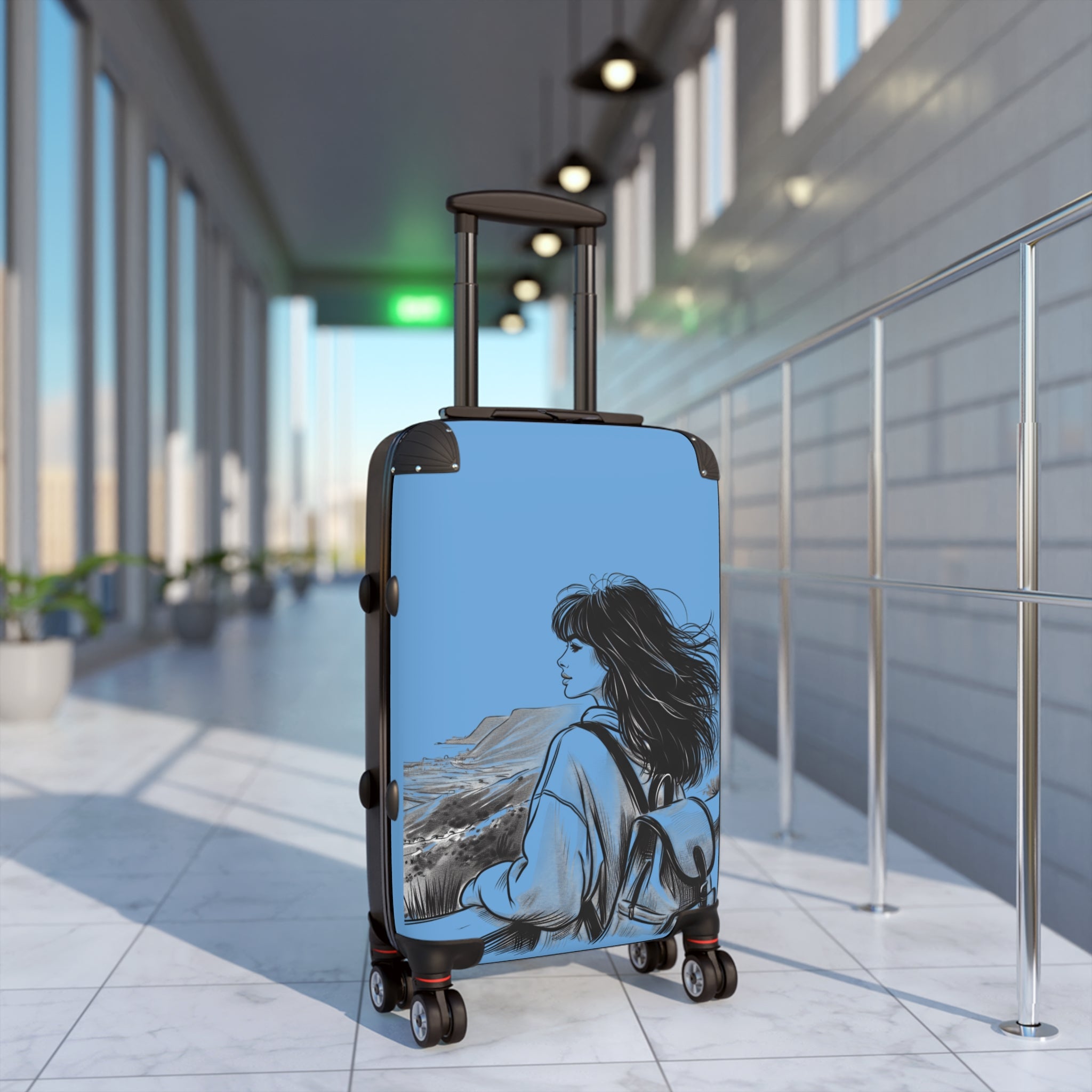 Traveler's Dream Suitcase | Stylish Luggage for Adventurers, Travel Bag, Vacation Essentials, Journey Ready, Unique Travel Gear