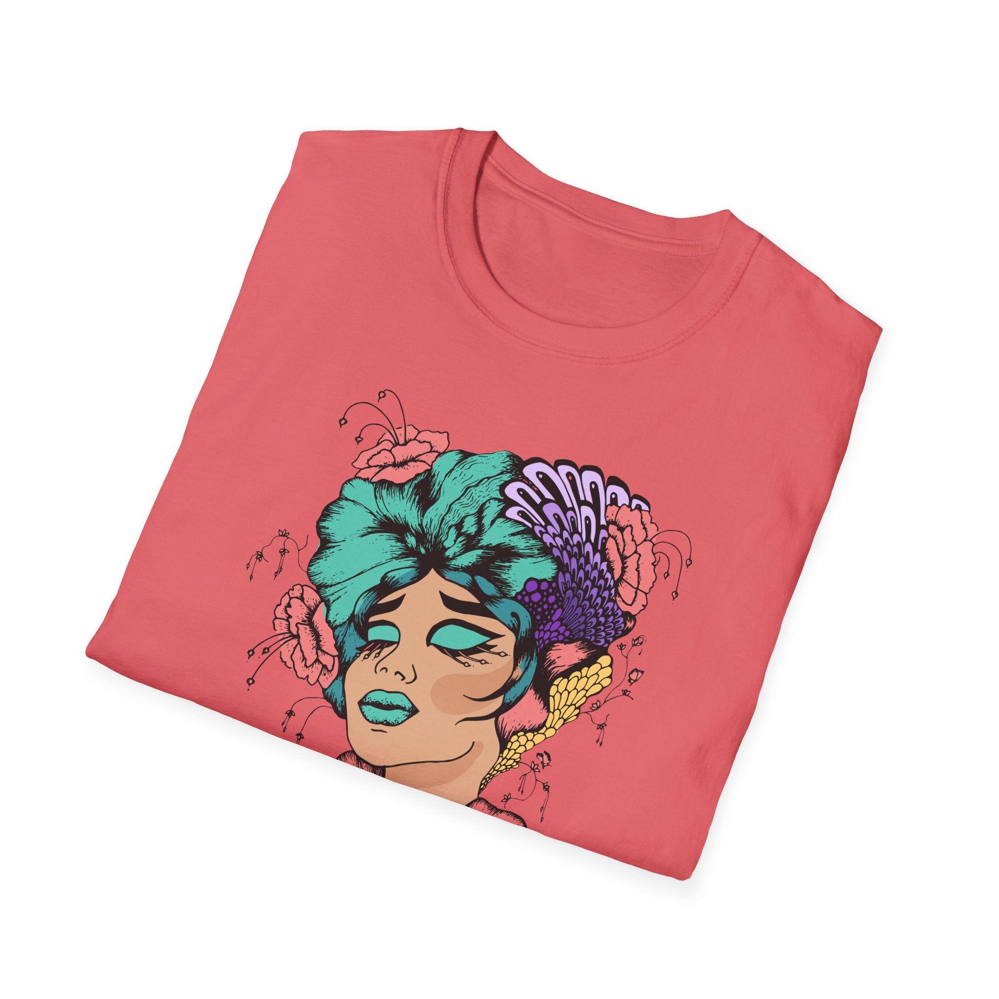 Stylish Floral T-Shirt with Vibrant Graphic, Unisex Tee, Casual Wear, Gifts for Her, Spring Fashion, Festival Outfits