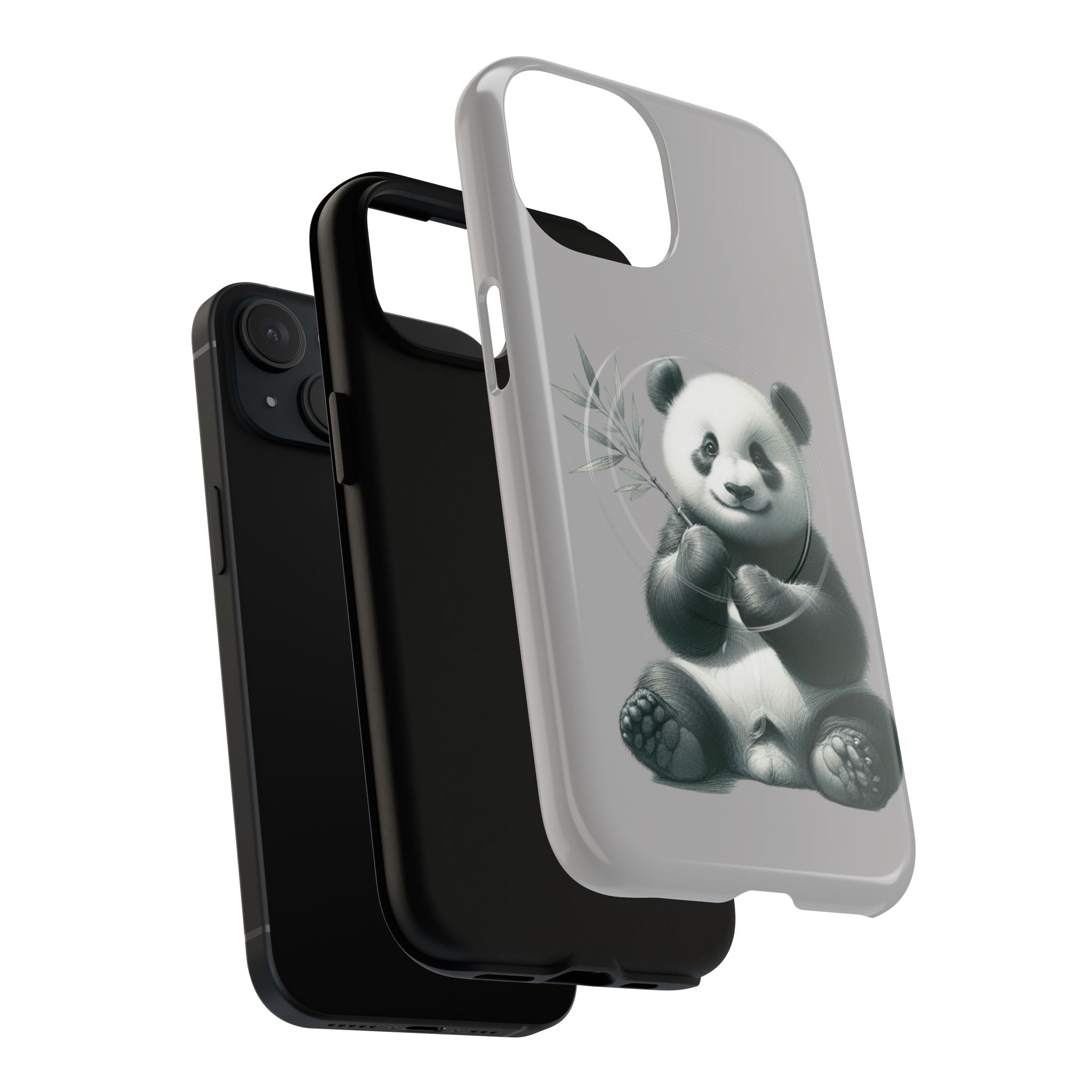 Cute Panda Magnetic Phone Case, Durable Phone Cover, Gift for Animal Lovers, Cute Phone Accessory, Stylish Protection Case