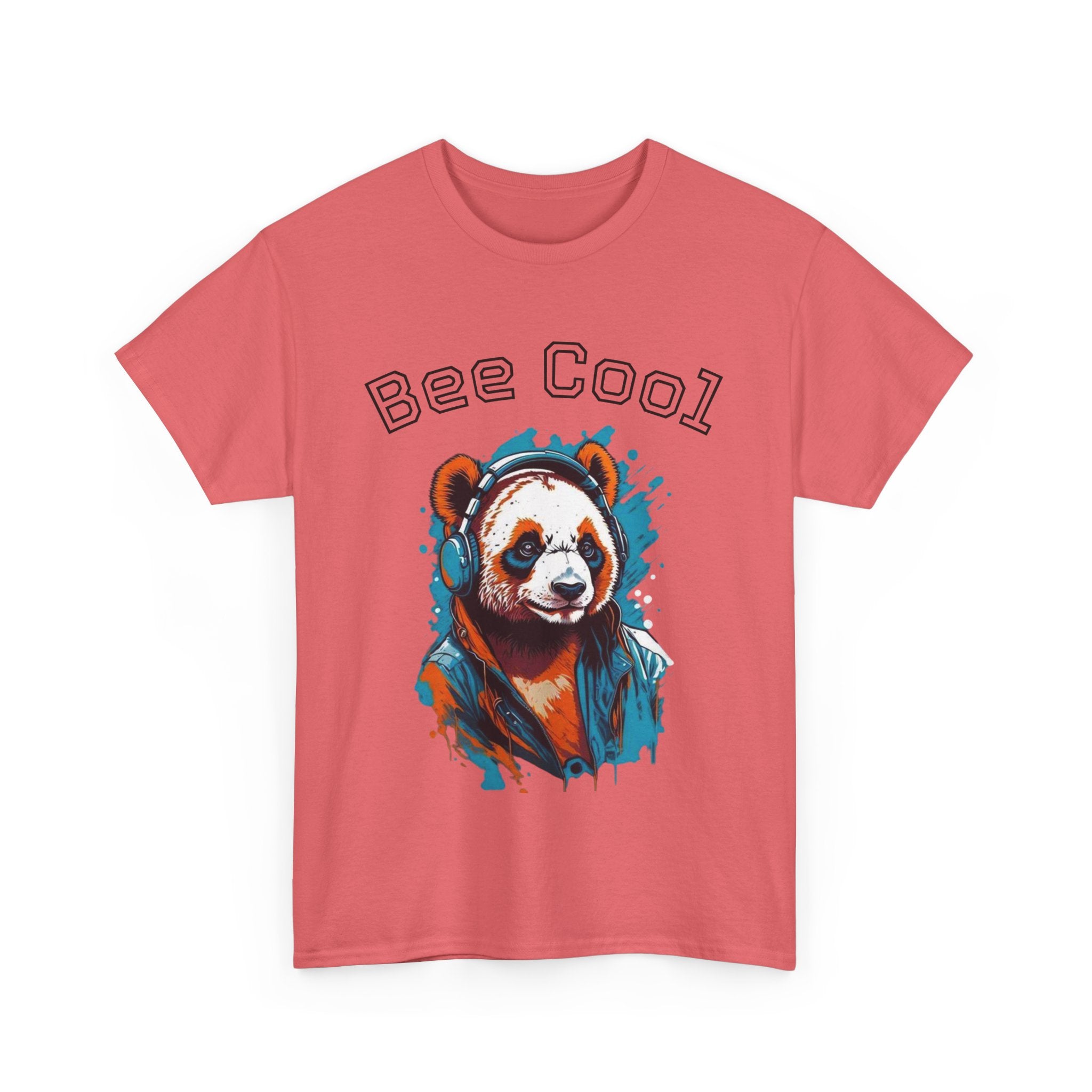 Bee Cool Panda Tee for Animal Lovers, Unisex Graphic T-Shirt, Casual Wear, Birthday Gift, Eco-Friendly Apparel