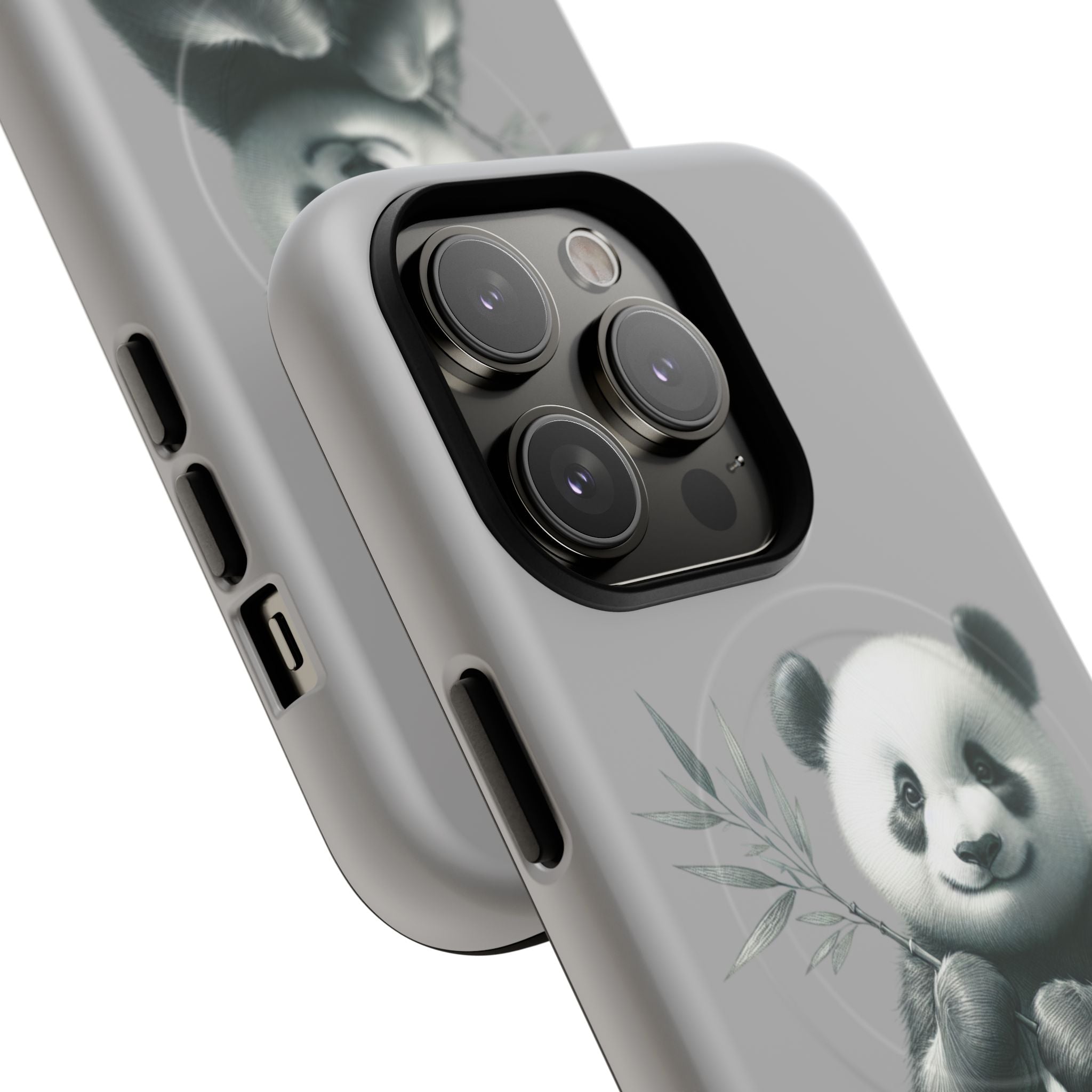 Cute Panda Magnetic Phone Case, Durable Phone Cover, Gift for Animal Lovers, Cute Phone Accessory, Stylish Protection Case