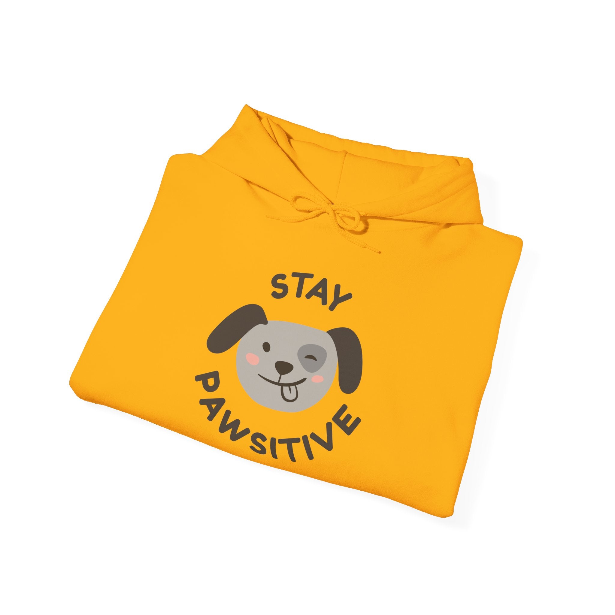 Stay Pawsitive Dog Lover Hoodie, Cute Pet Apparel, Cozy Sweatshirt for Animal Lovers, Perfect Gift for Dog Owners, Unisex Dog Hoodie