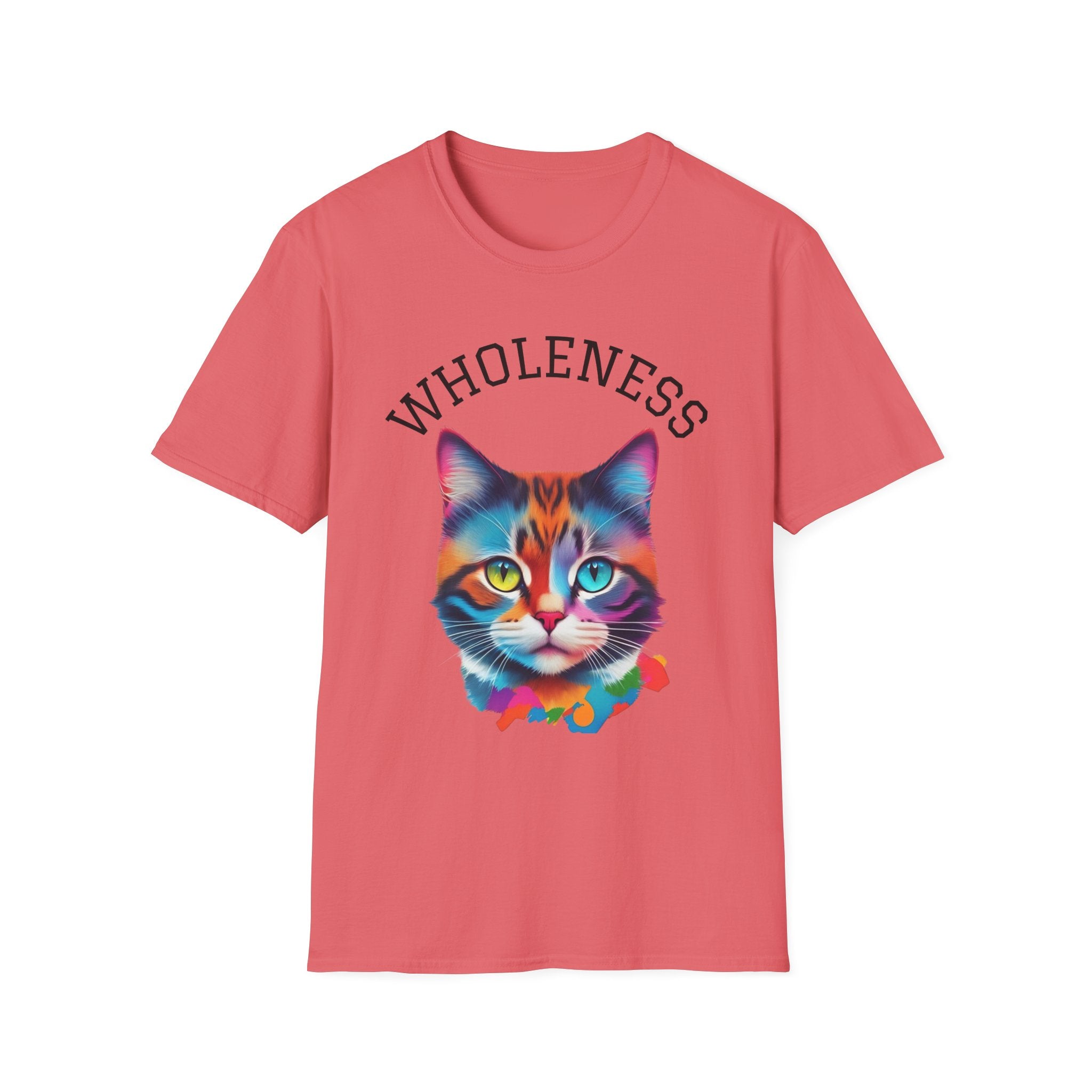Colorful Cat Wholeness Unisex Softstyle T-Shirt