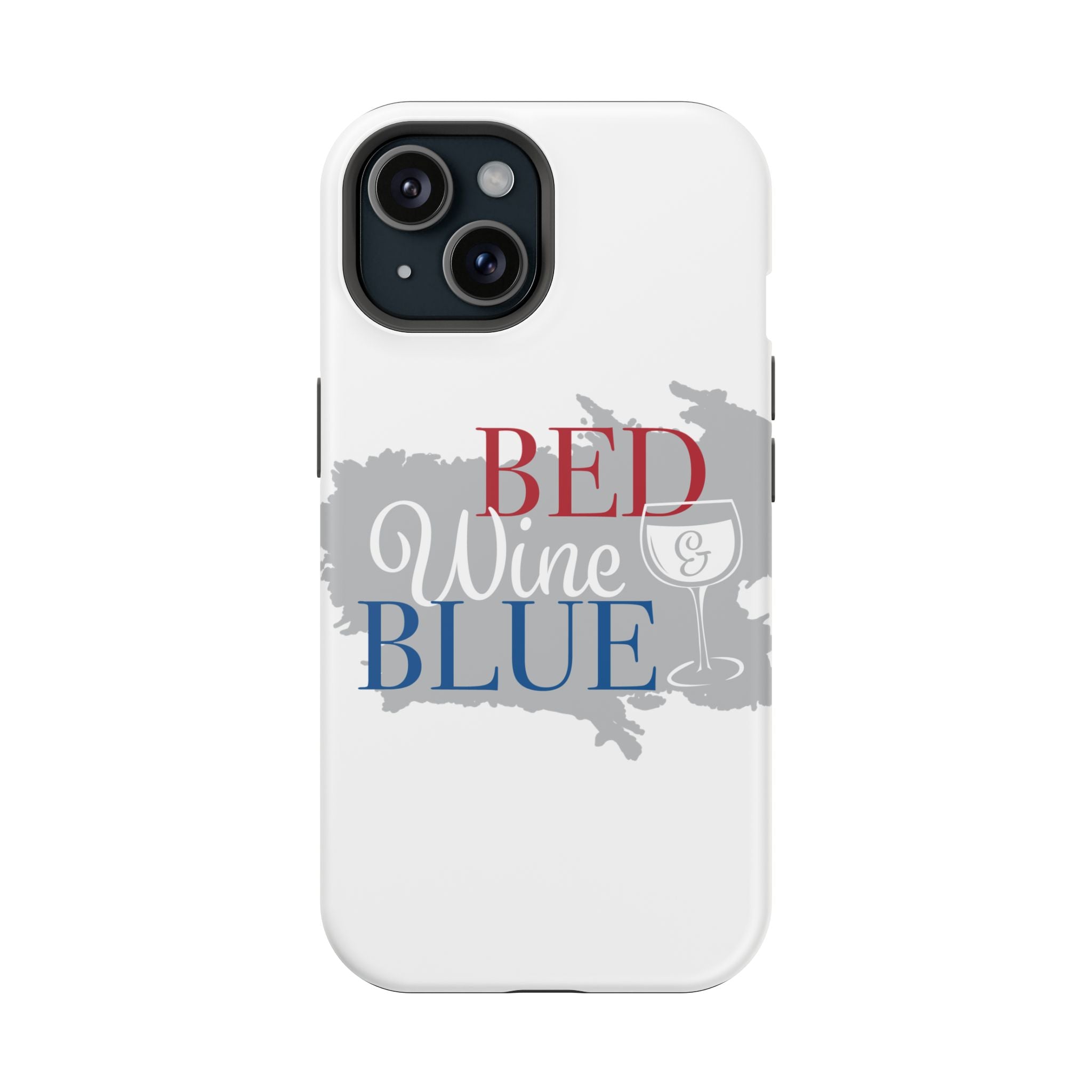 Wine & Blue Phone Case, Impact-Resistant Cellphone Cover, Gift for Wine Lovers, Fun Accessory for Celebrations, Stylish Protection