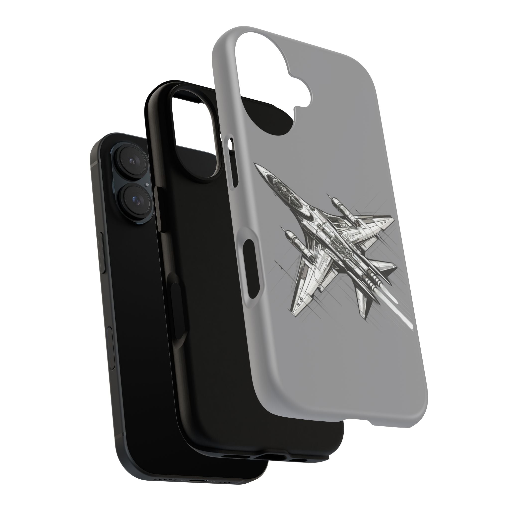 Tough Cases - Airplane Phone Case, Fighter Jet Design, Gift for Aviation Lovers, Durable Protection, Cool Tech Accessories