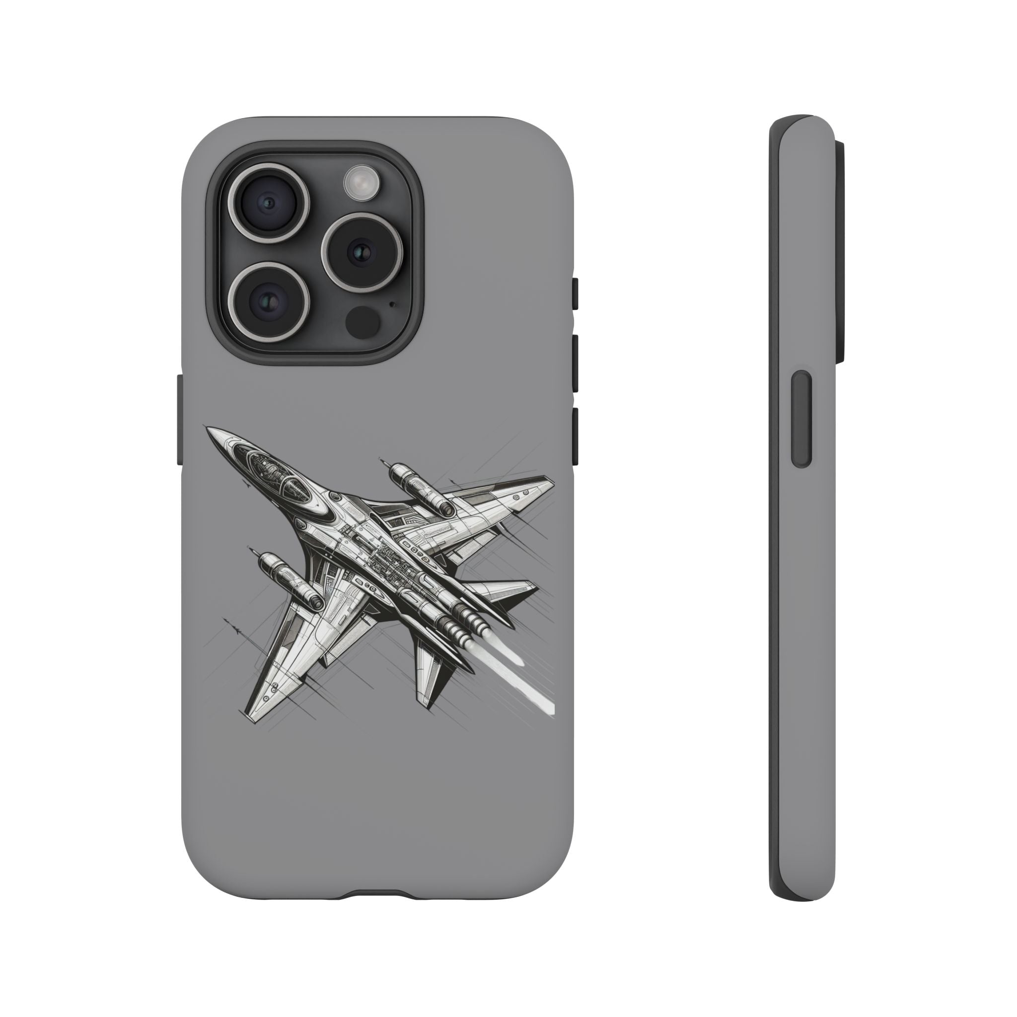 Tough Cases - Airplane Phone Case, Fighter Jet Design, Gift for Aviation Lovers, Durable Protection, Cool Tech Accessories