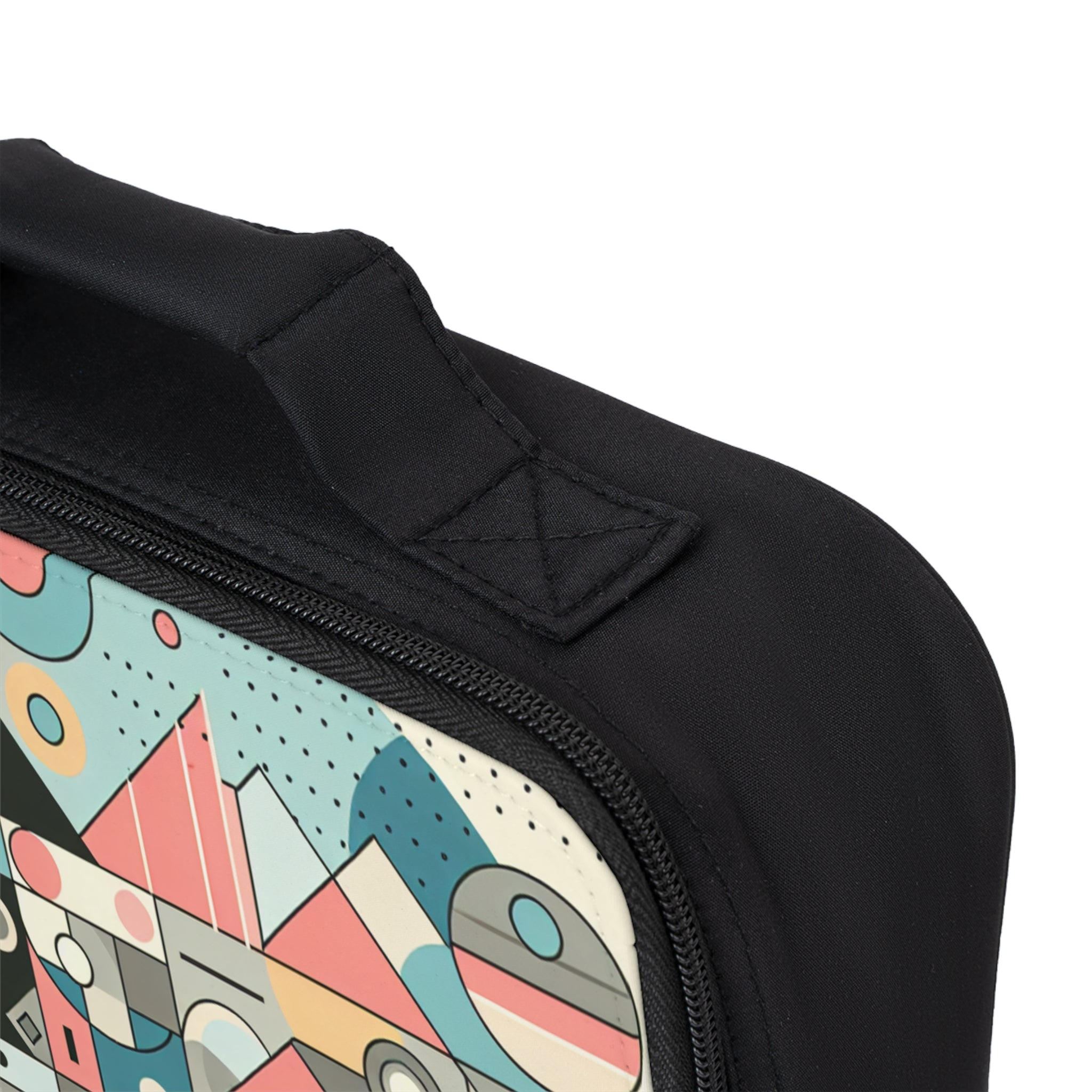 Geometric Print Lunch Bag | Stylish Insulated Lunch Tote for Work, School, Picnics, and Travel | Unique Food Carrier