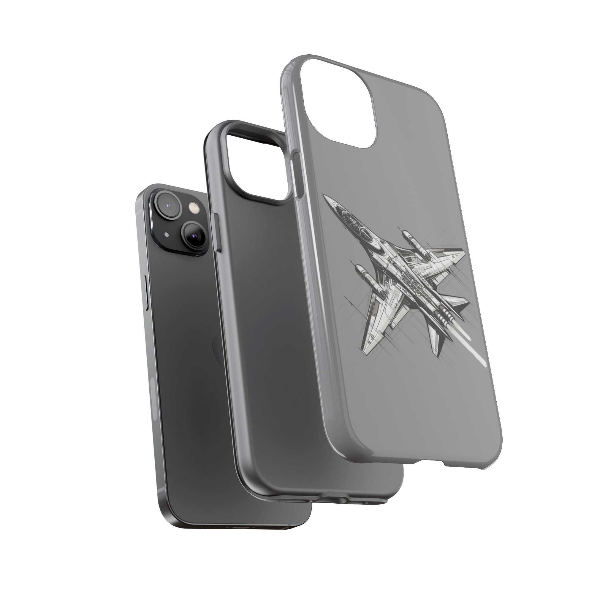 Tough Cases - Airplane Phone Case, Fighter Jet Design, Gift for Aviation Lovers, Durable Protection, Cool Tech Accessories