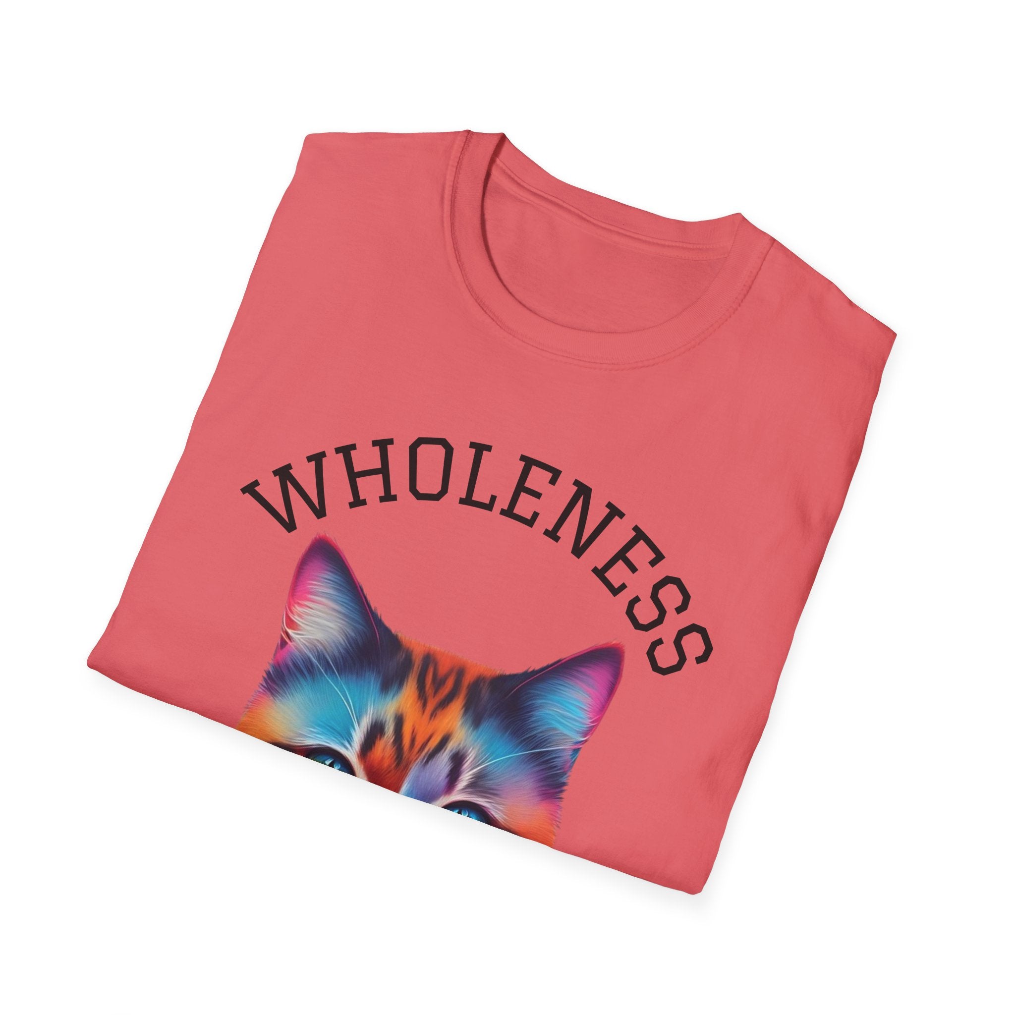 Colorful Cat Wholeness Unisex Softstyle T-Shirt