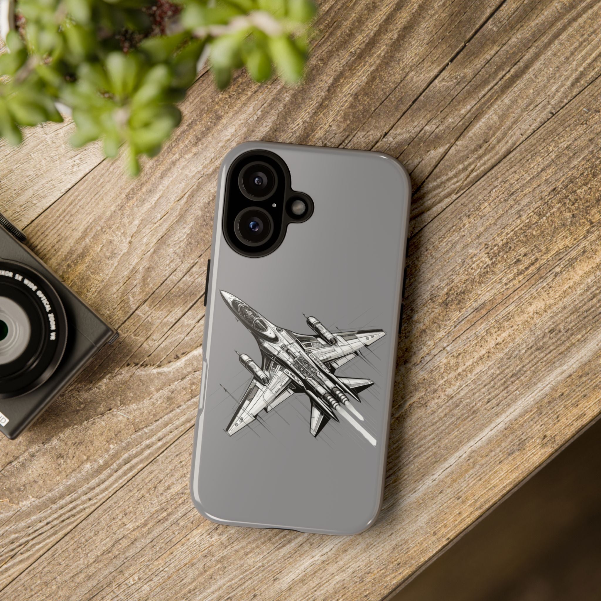 Tough Cases - Airplane Phone Case, Fighter Jet Design, Gift for Aviation Lovers, Durable Protection, Cool Tech Accessories