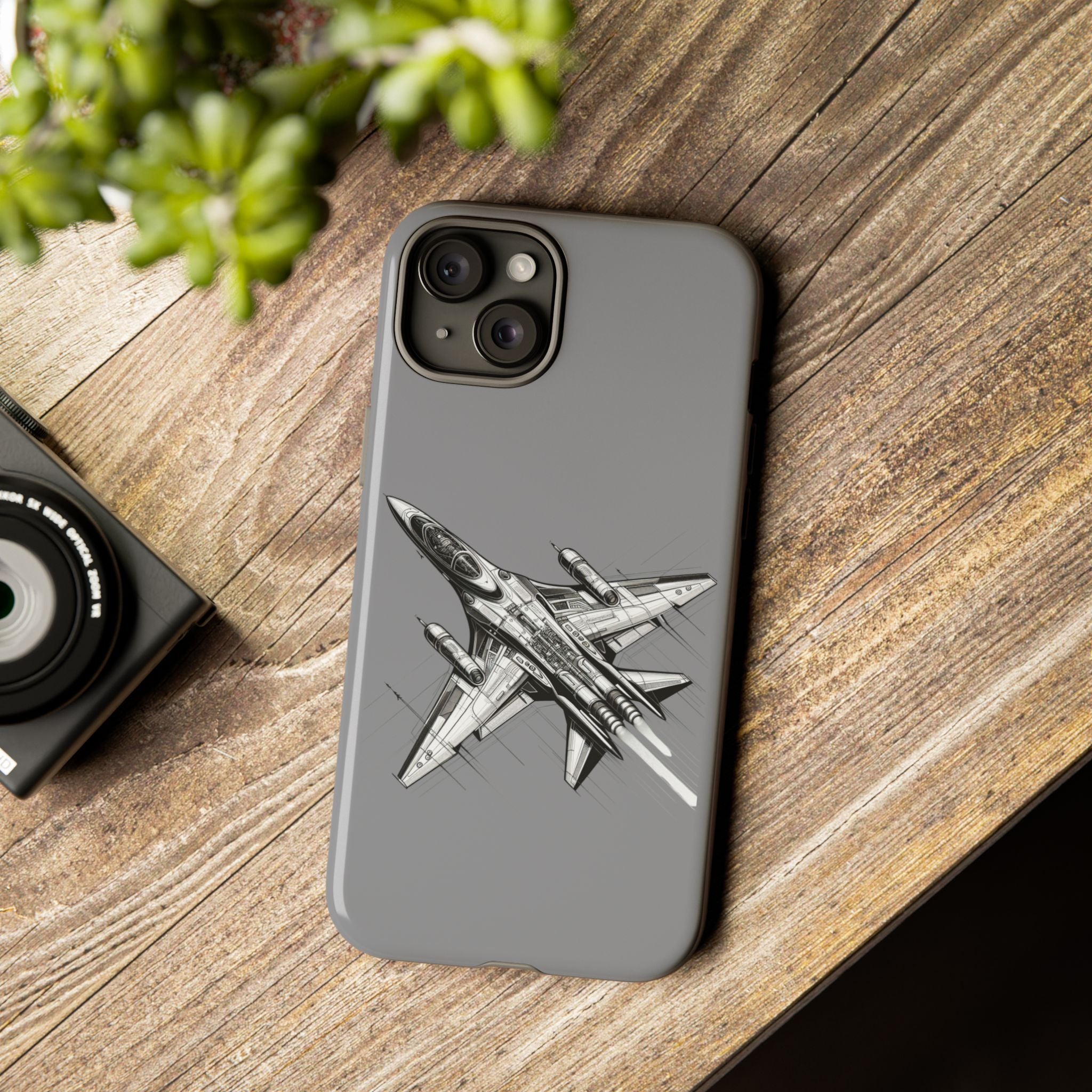 Tough Cases - Airplane Phone Case, Fighter Jet Design, Gift for Aviation Lovers, Durable Protection, Cool Tech Accessories