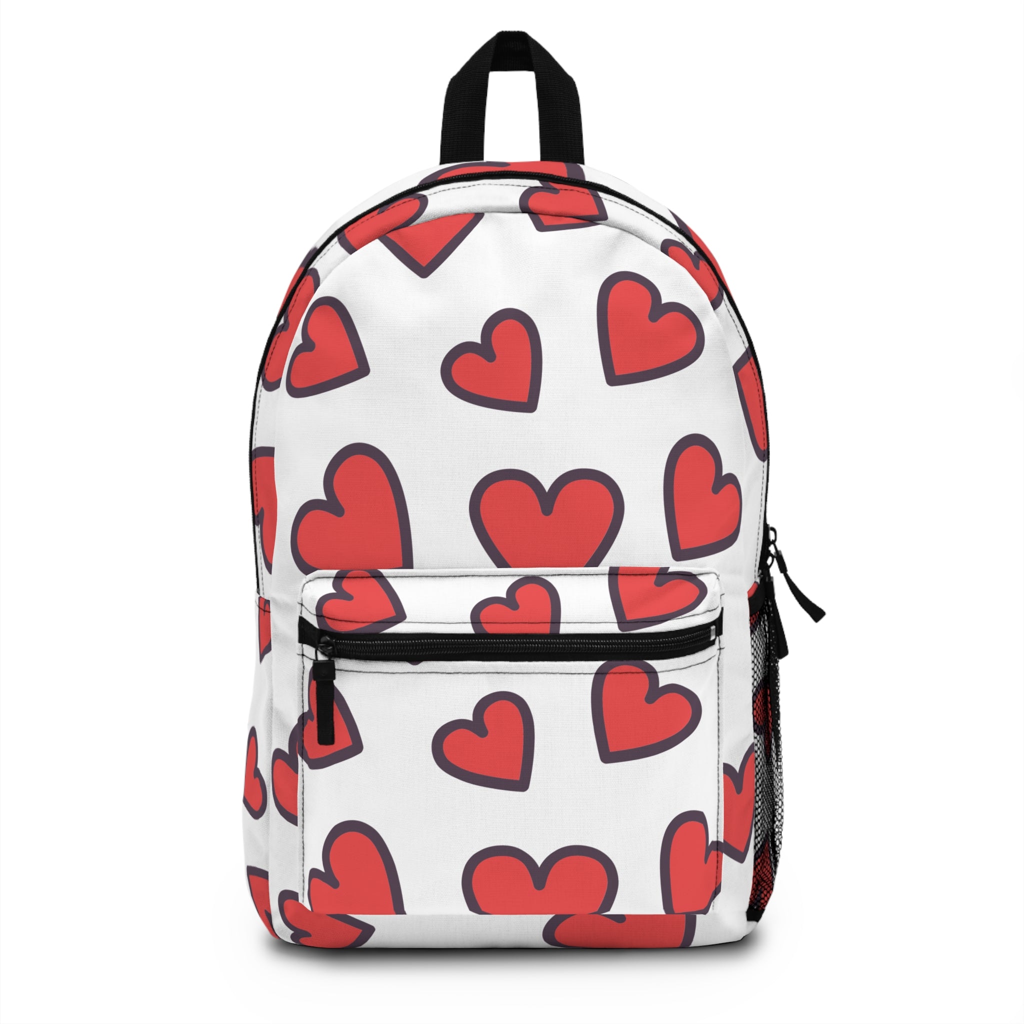 Heart Pattern Backpack for Love Enthusiasts, Stylish School Bag, Cute Gift for Her, Valentine's Day Accessory, Trendy Travel Pack