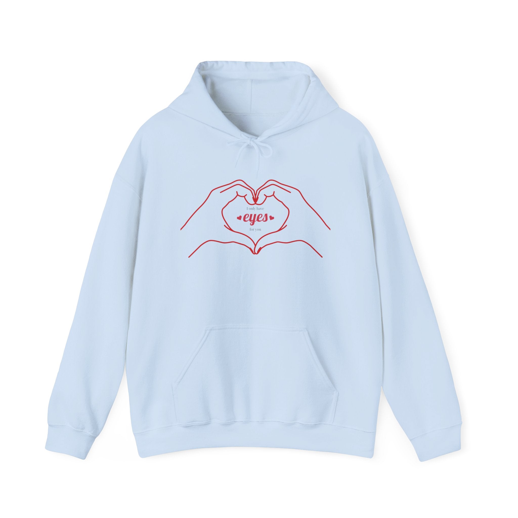 Heart Hands Unisex Hoodie - Cozy Sweatshirt for Couples, Gifts for Her, Valentine's Day, Casual Wear, Cute Love Design