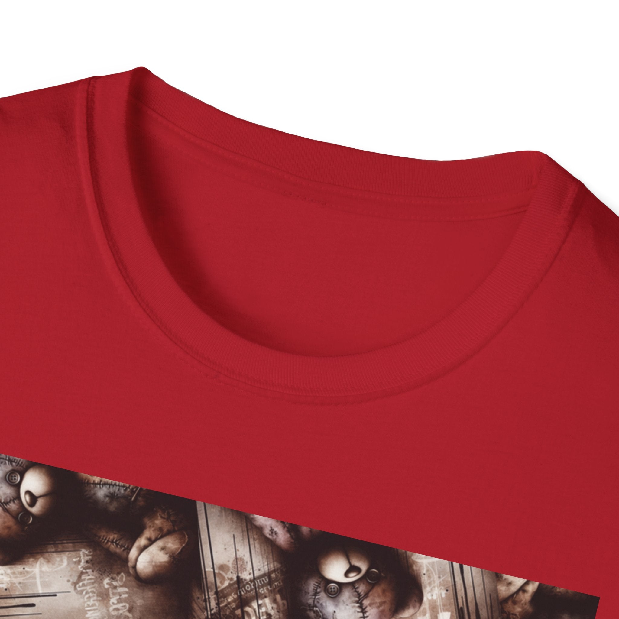 Softstyle Graphic Tee: Vintage Teddy Bear, Unisex T-Shirt for Casual Wear, Gift for Friends, Unique Graphic Tee, Birthday or Quirky Gift