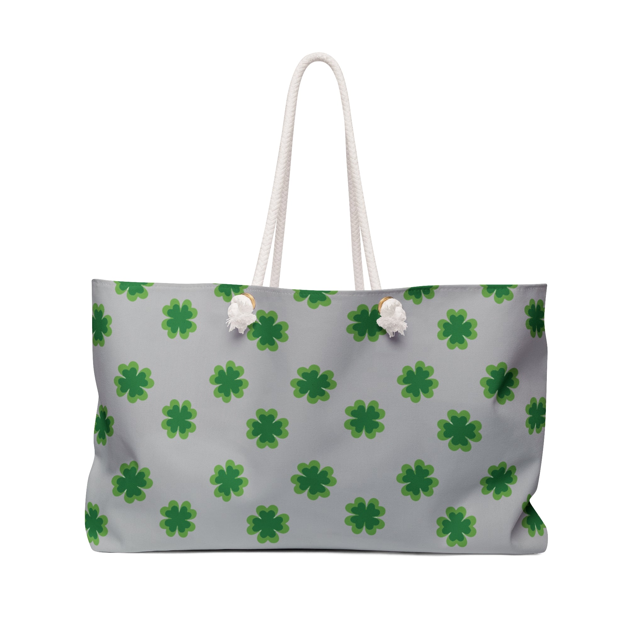 St. Patrick's Day Weekender Bag | Shamrock Tote for Travel, Beach, Gym, or Weekend Getaway | Lucky Charm Gift