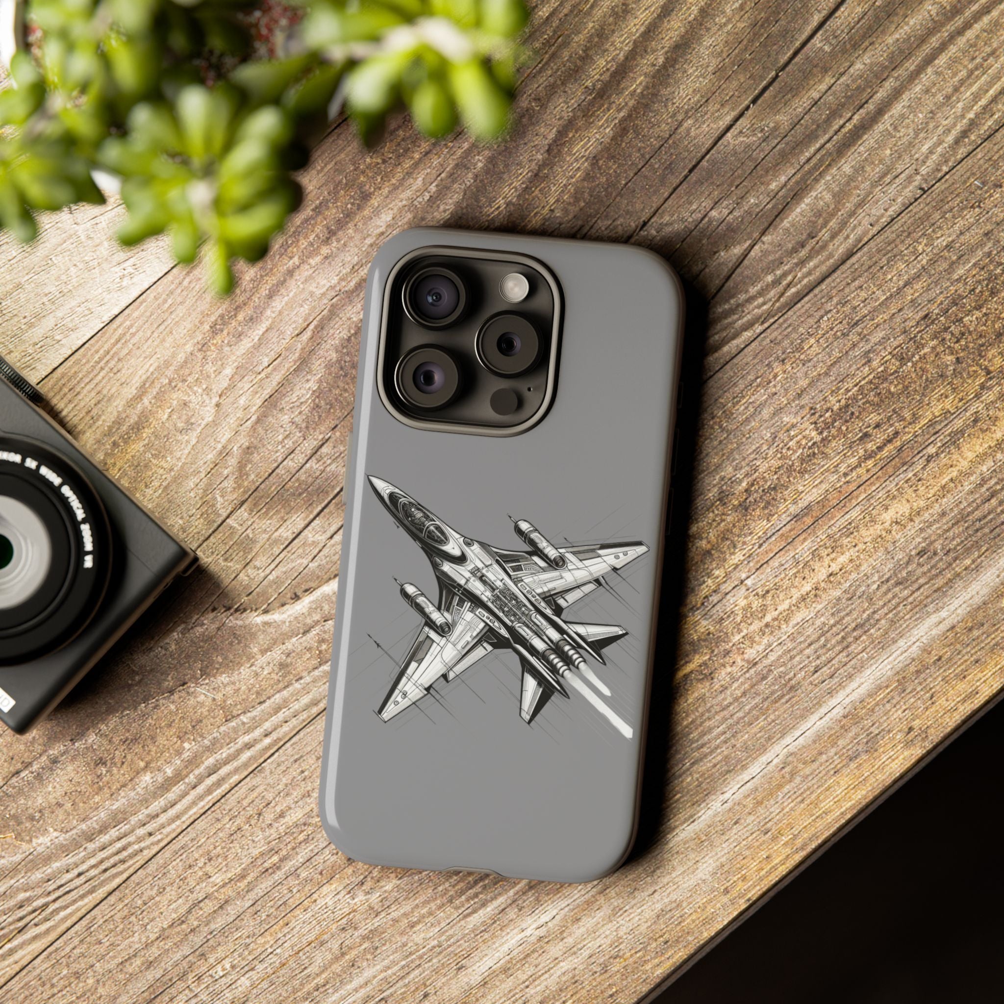 Tough Cases - Airplane Phone Case, Fighter Jet Design, Gift for Aviation Lovers, Durable Protection, Cool Tech Accessories