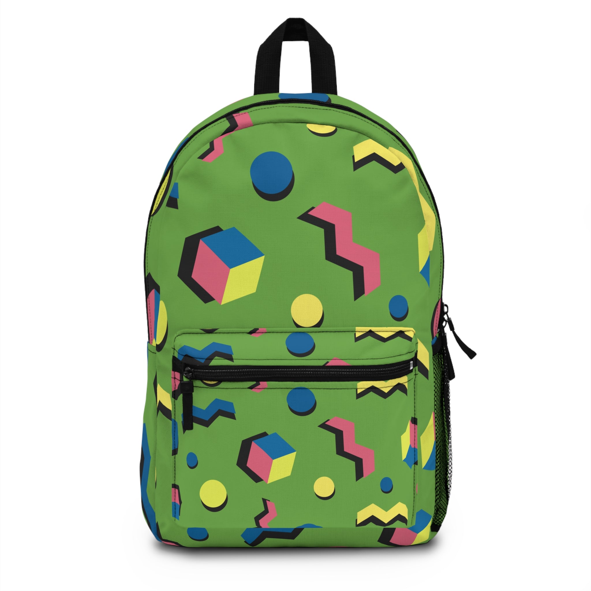 Colorful Geometric Backpack - Trendy School Bag, Stylish Travel Backpack, Unique Gift for Students, Everyday Use, Fun and Functional