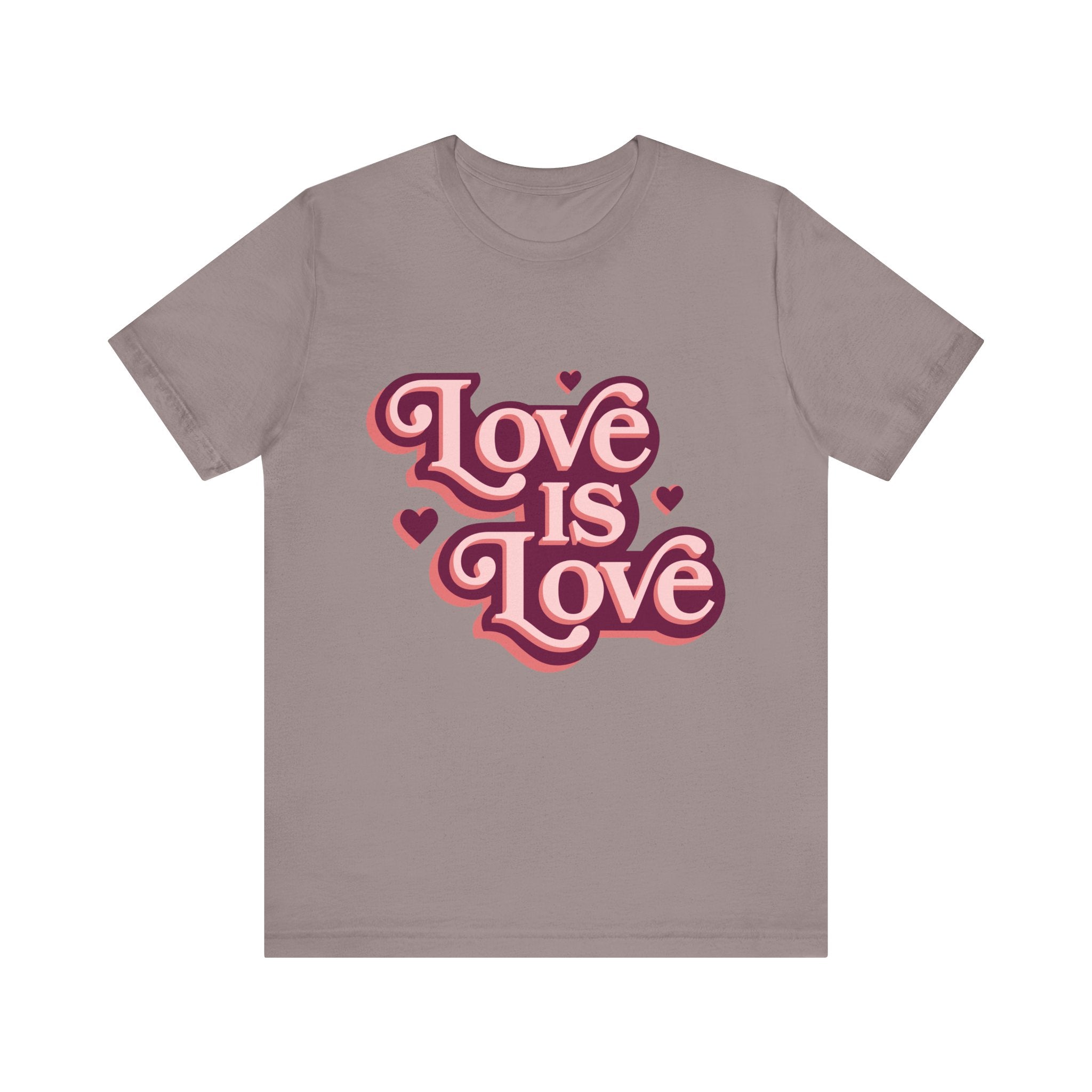 Love is Love Unisex Tee, LGBTQ Pride Shirt, Cute Graphic Tee, Casual Everyday T-Shirt, Gift for Friends