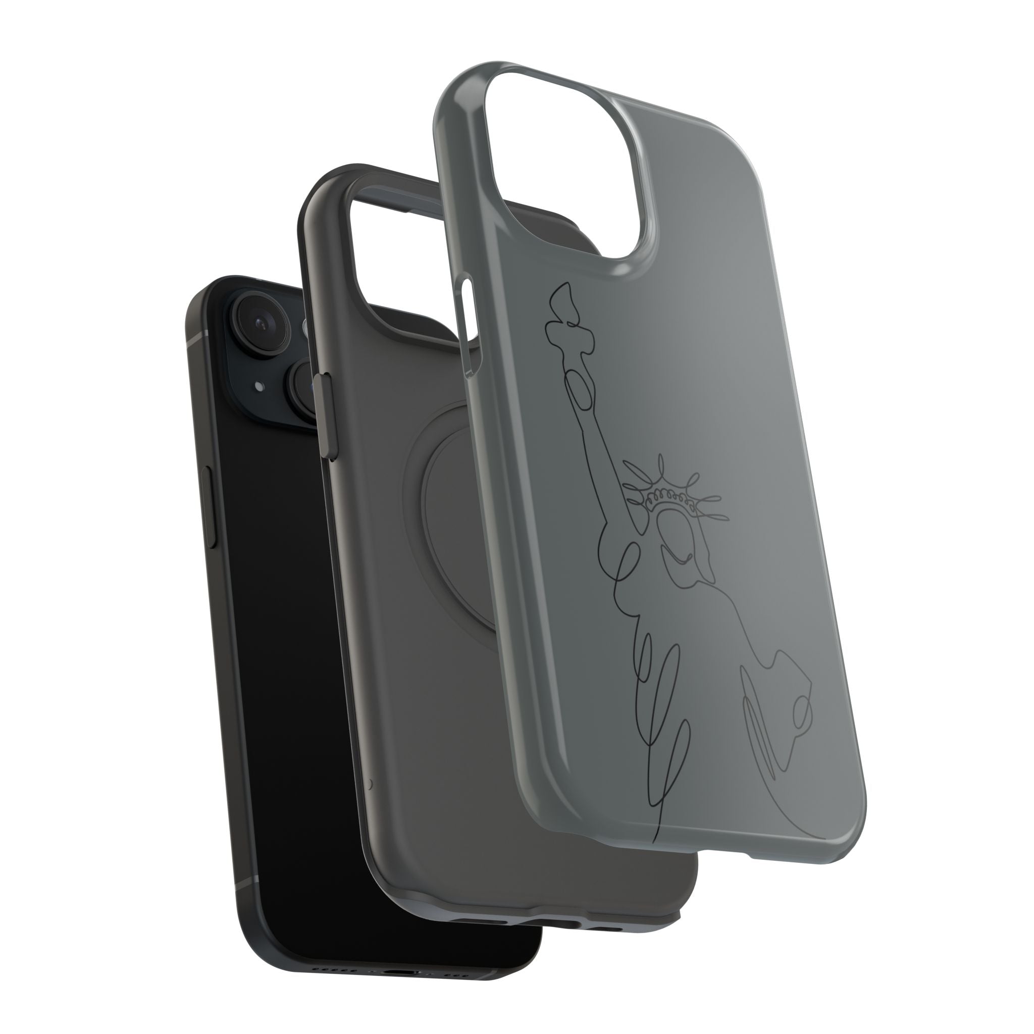 Stylish Impact-Resistant Phone Case with Liberty Design, Protective Cover, Gift for Travel Lovers, Unique Phone Accessory, Holiday Present