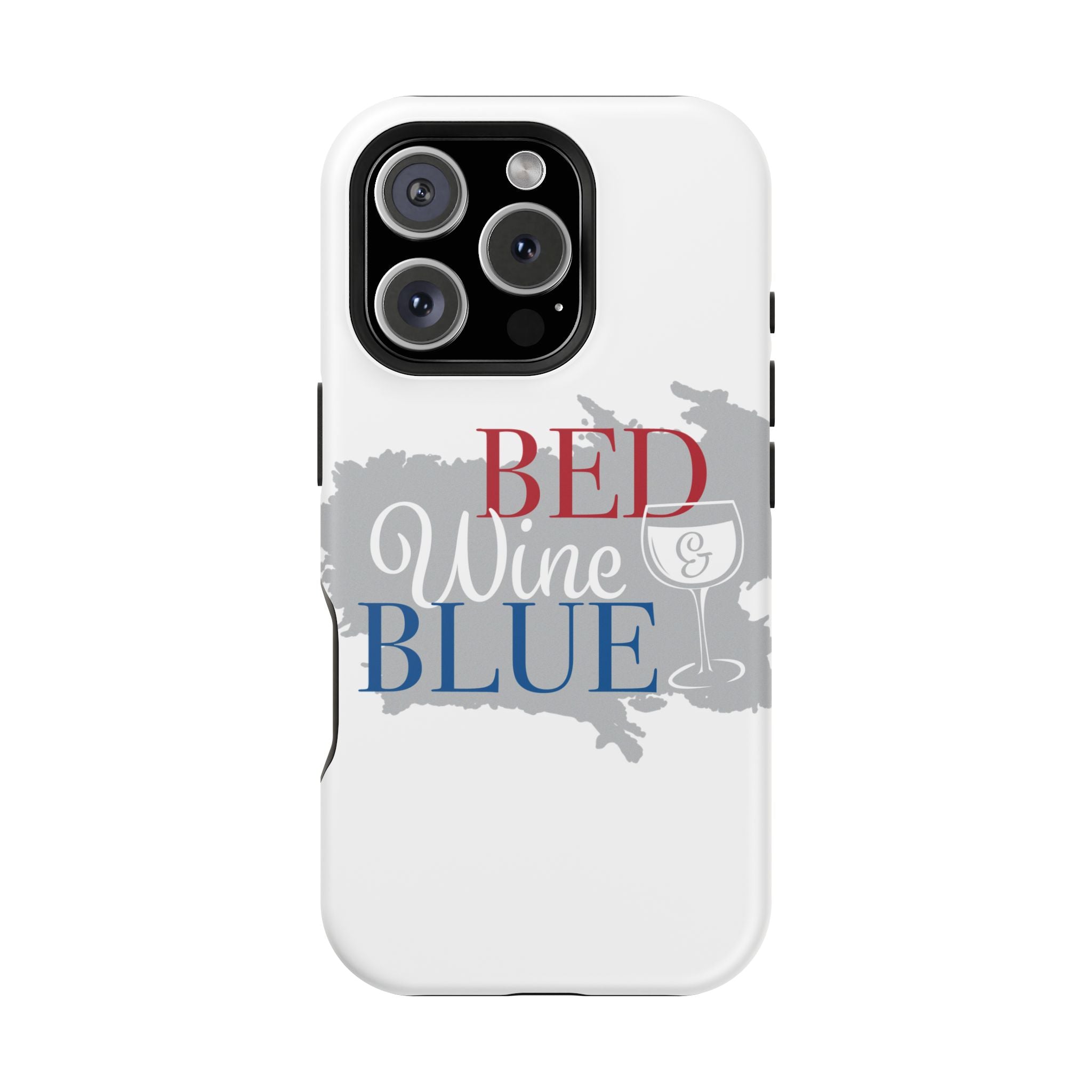 Wine & Blue Phone Case, Impact-Resistant Cellphone Cover, Gift for Wine Lovers, Fun Accessory for Celebrations, Stylish Protection