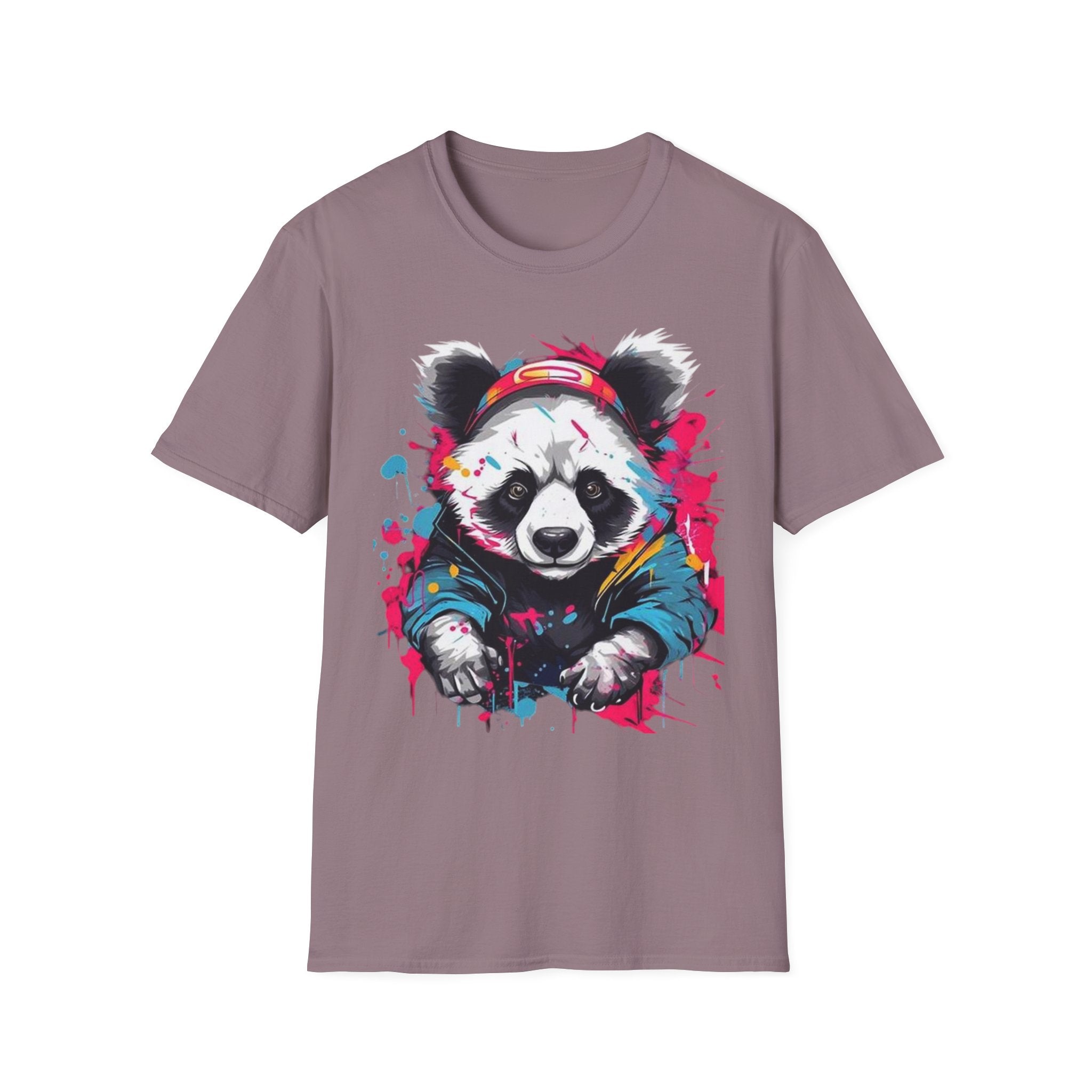 Colorful Panda Graphic Unisex T-Shirt | Cute Animal Tee for Casual Wear, Gifts, Eco-Friendly Fashion, Birthday Party