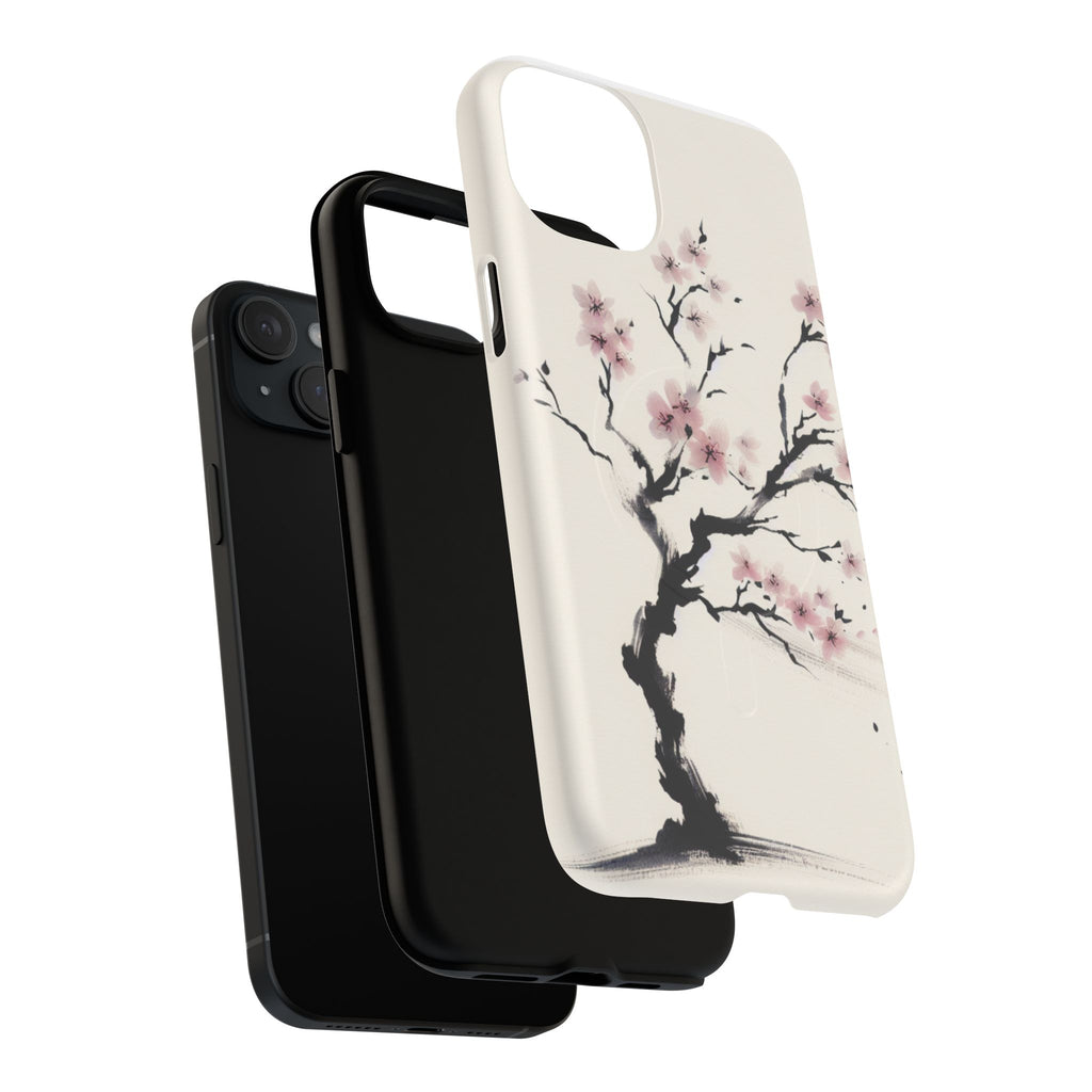 Cherry Blossom Tough Case, Floral Phone Cover, Protective Phone Case, Spring Gift, Unique Cell Phone Case