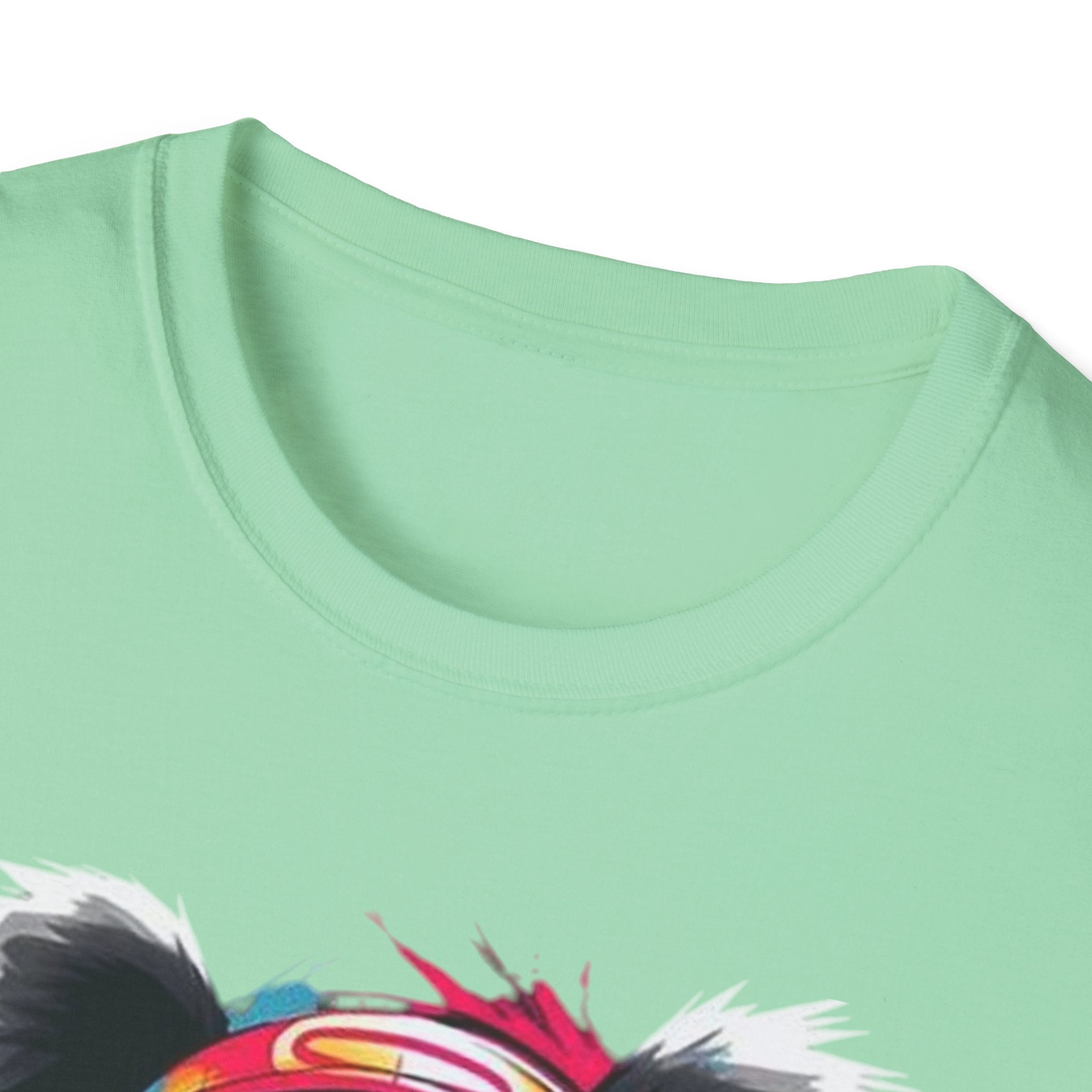 Colorful Panda Graphic Unisex T-Shirt | Cute Animal Tee for Casual Wear, Gifts, Eco-Friendly Fashion, Birthday Party