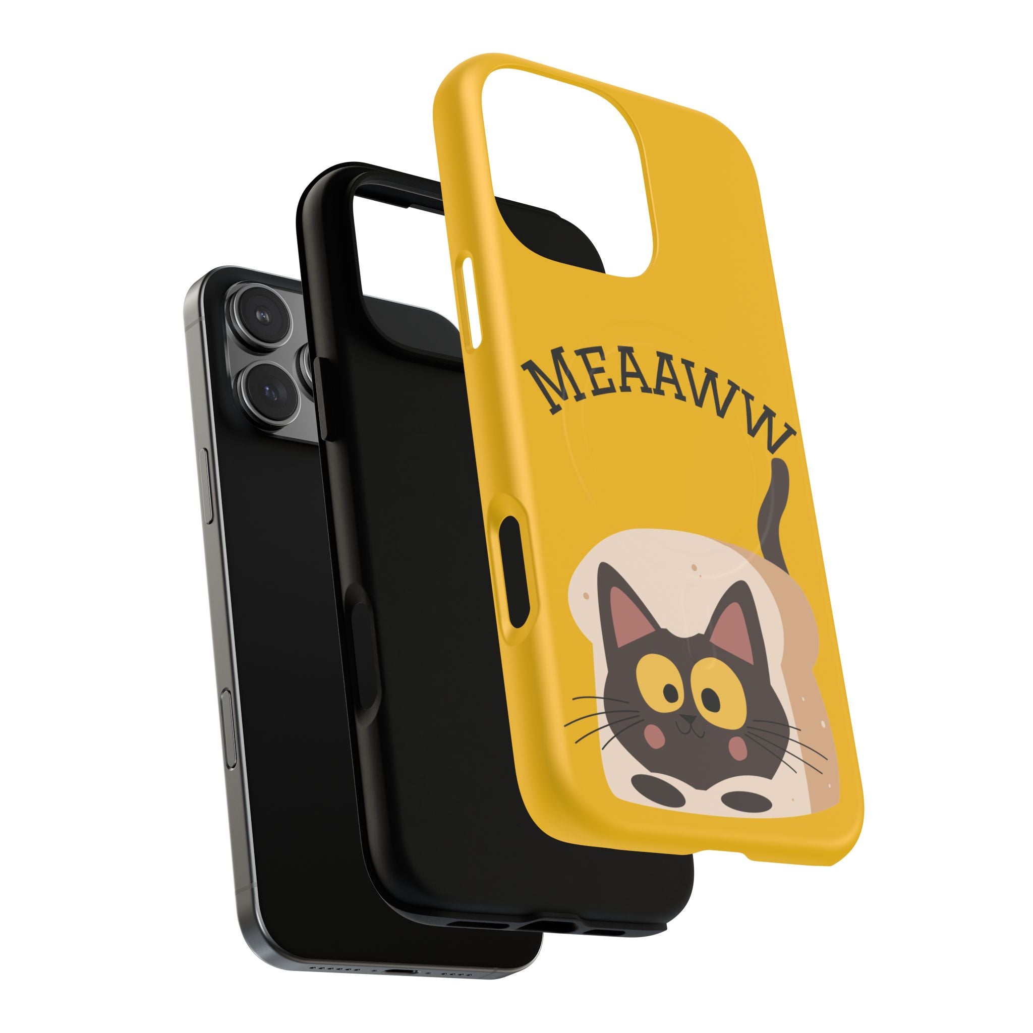 Funny Cat Phone Case for Pet Lovers, Tough Magnetic Cases, Cute Cat Accessory, Gift for Cat Owners, Unique Cat Themed Gift