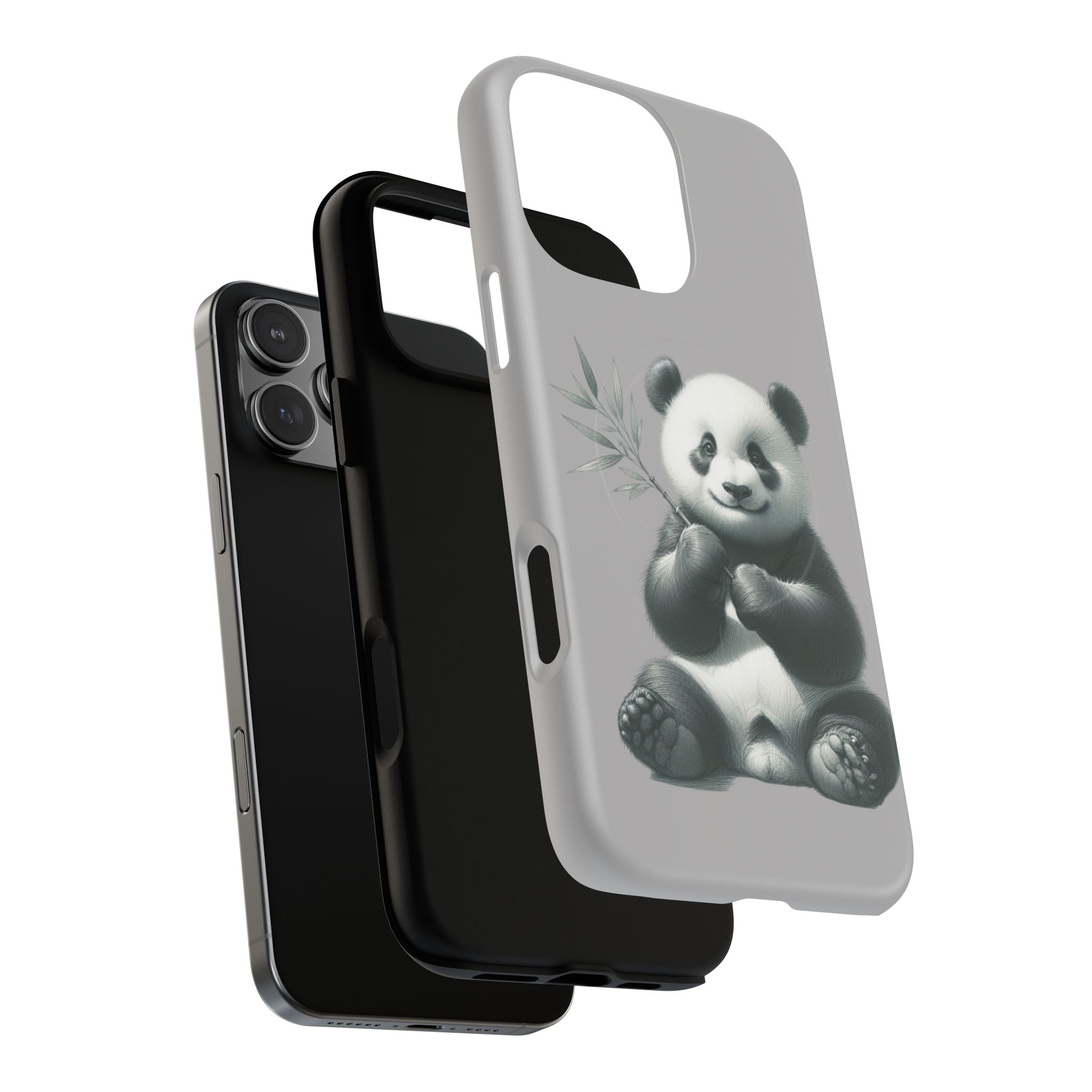 Cute Panda Magnetic Phone Case, Durable Phone Cover, Gift for Animal Lovers, Cute Phone Accessory, Stylish Protection Case