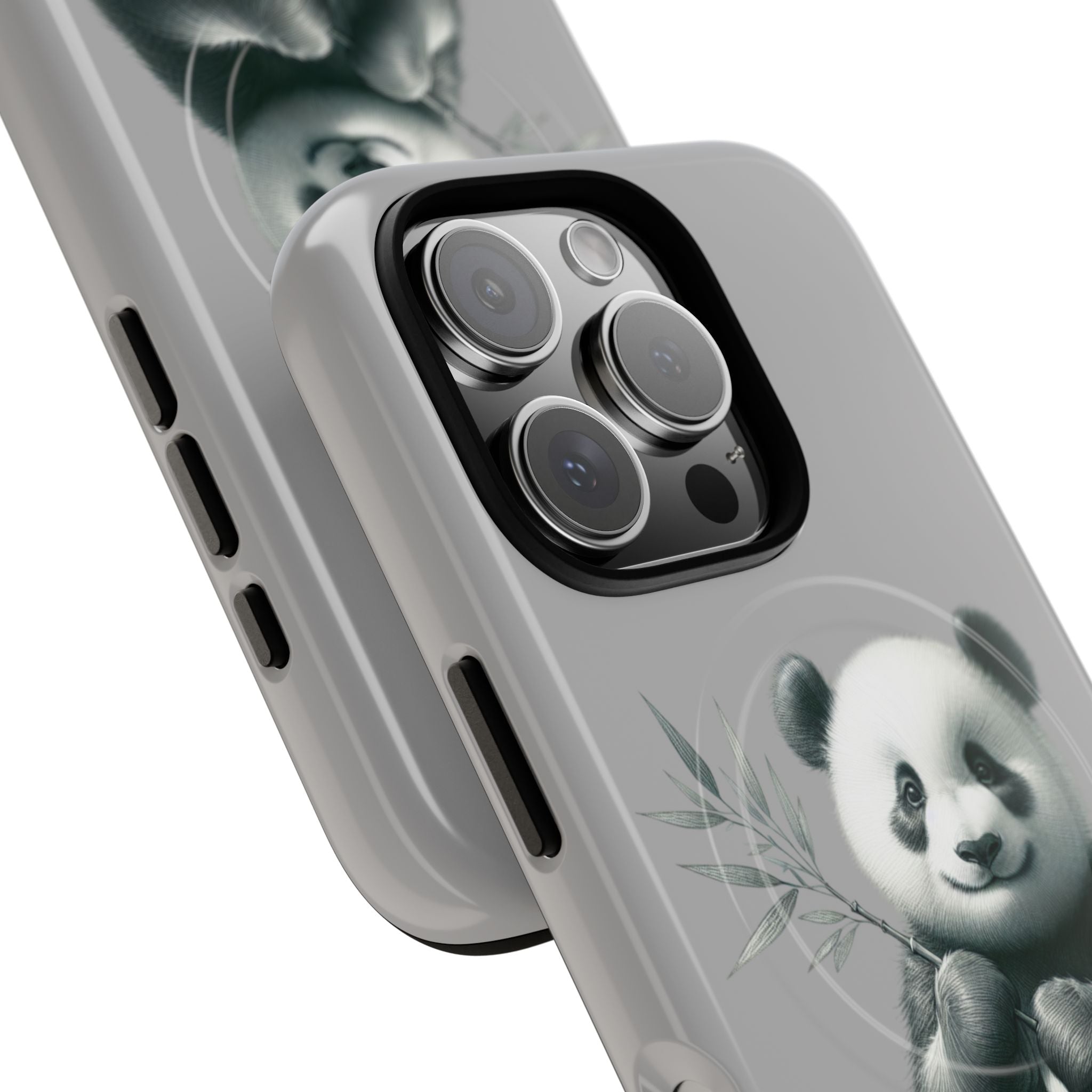 Cute Panda Magnetic Phone Case, Durable Phone Cover, Gift for Animal Lovers, Cute Phone Accessory, Stylish Protection Case