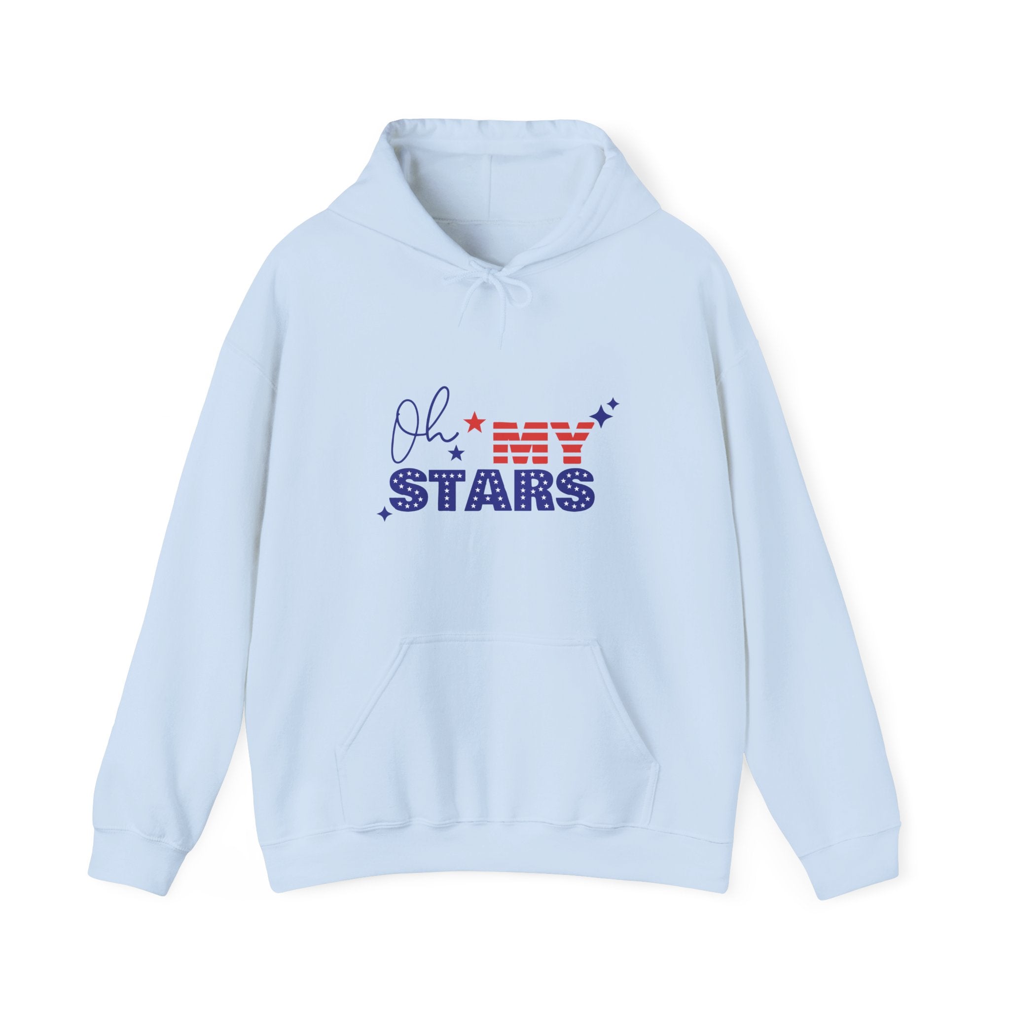 Stars & Stripes Hooded Sweatshirt, Cozy Unisex Pullover for Independence Day, Perfect Gift for Star Lovers, Casual Wear