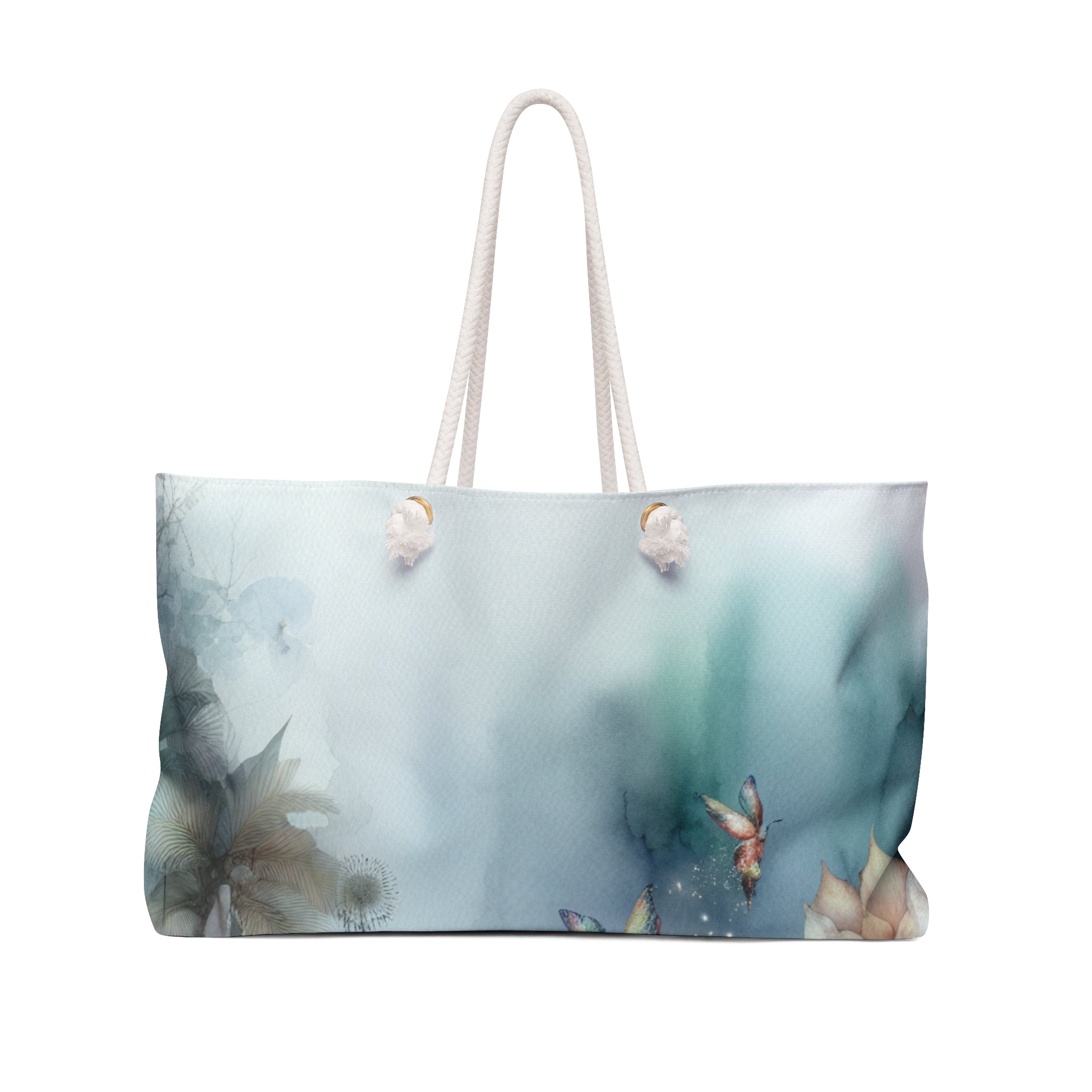 Floral Dreamscape Weekender Bag | Lightweight Travel Tote, Beach Bag, Overnight Bag, Weekender Tote, Vacation Carryall