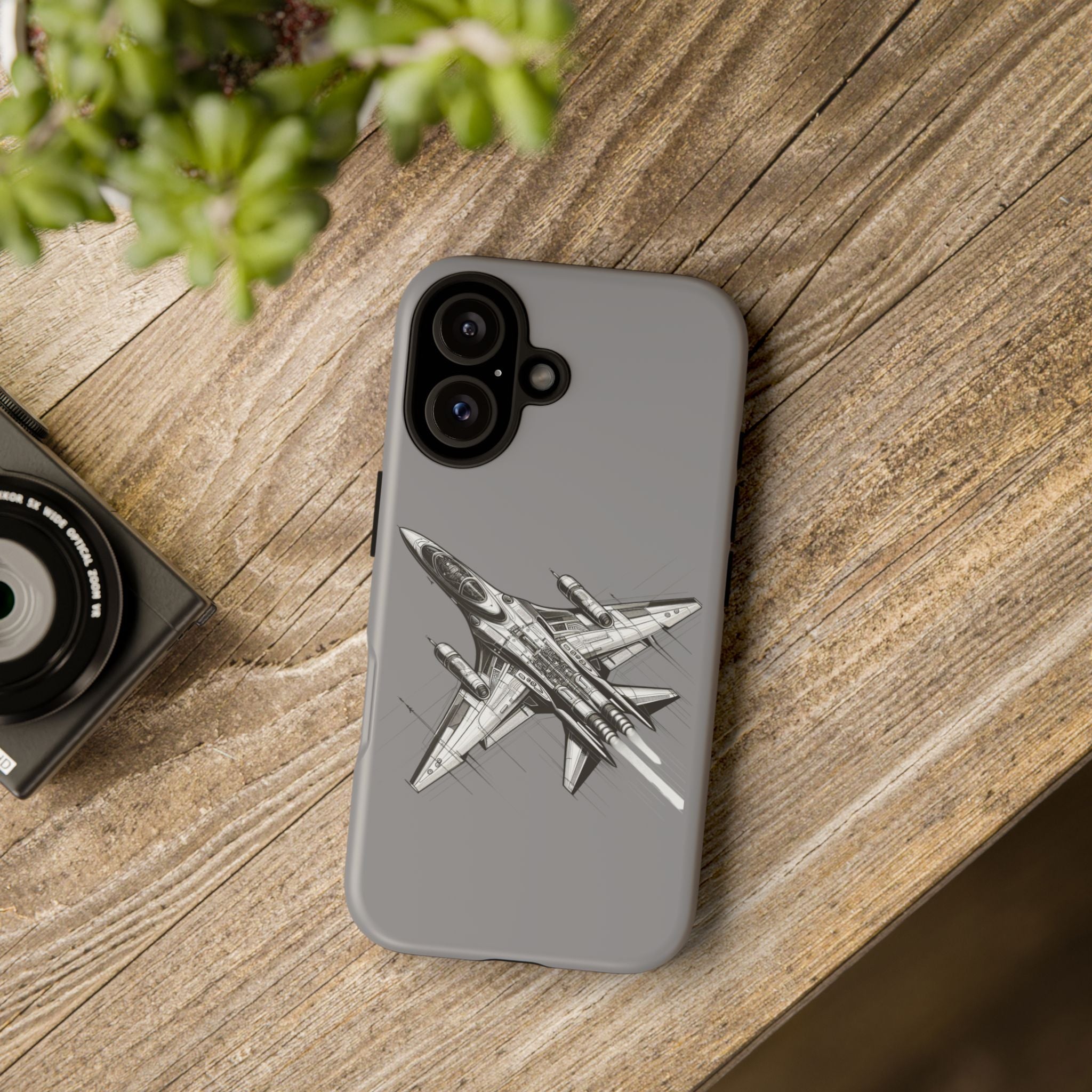 Tough Cases - Airplane Phone Case, Fighter Jet Design, Gift for Aviation Lovers, Durable Protection, Cool Tech Accessories