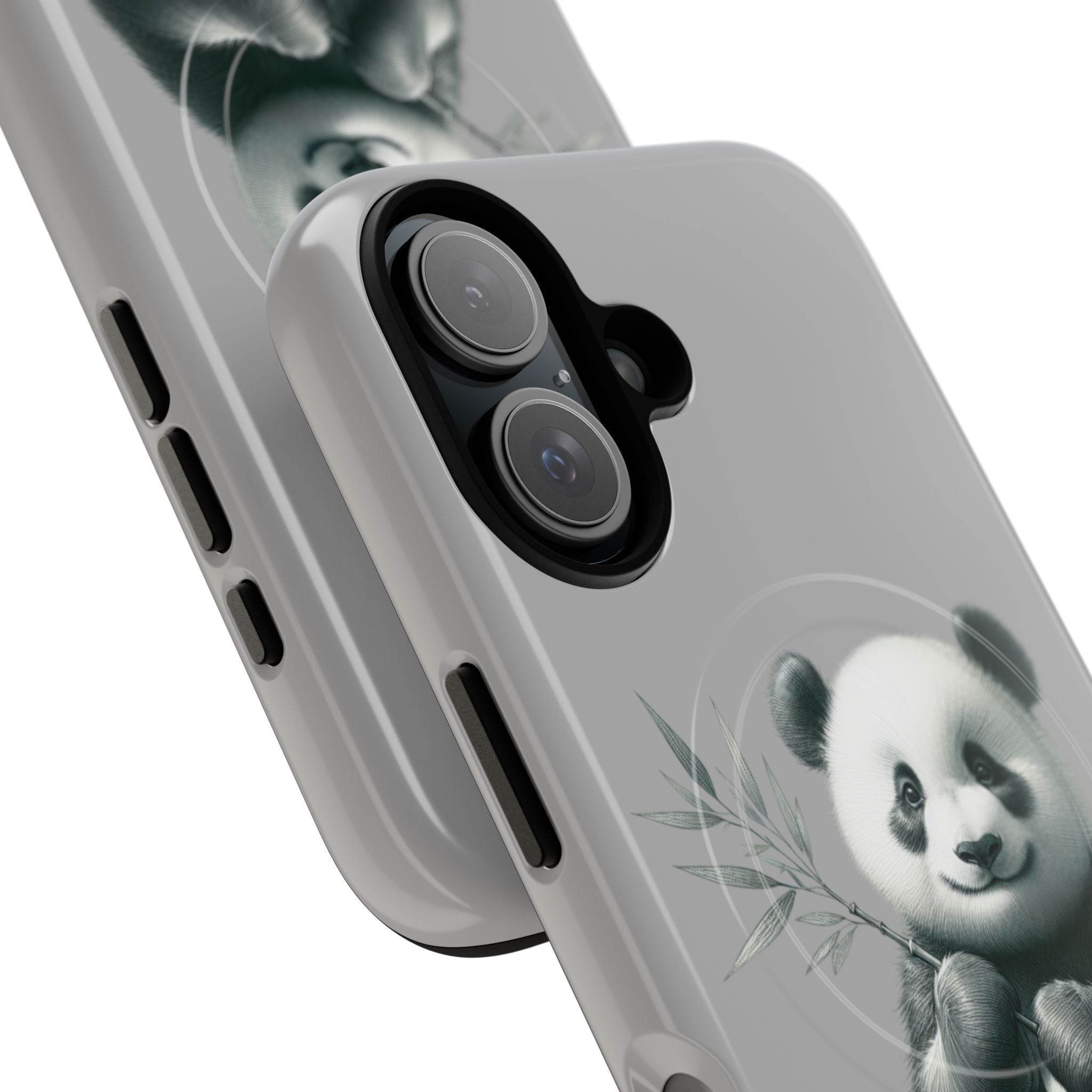 Cute Panda Magnetic Phone Case, Durable Phone Cover, Gift for Animal Lovers, Cute Phone Accessory, Stylish Protection Case