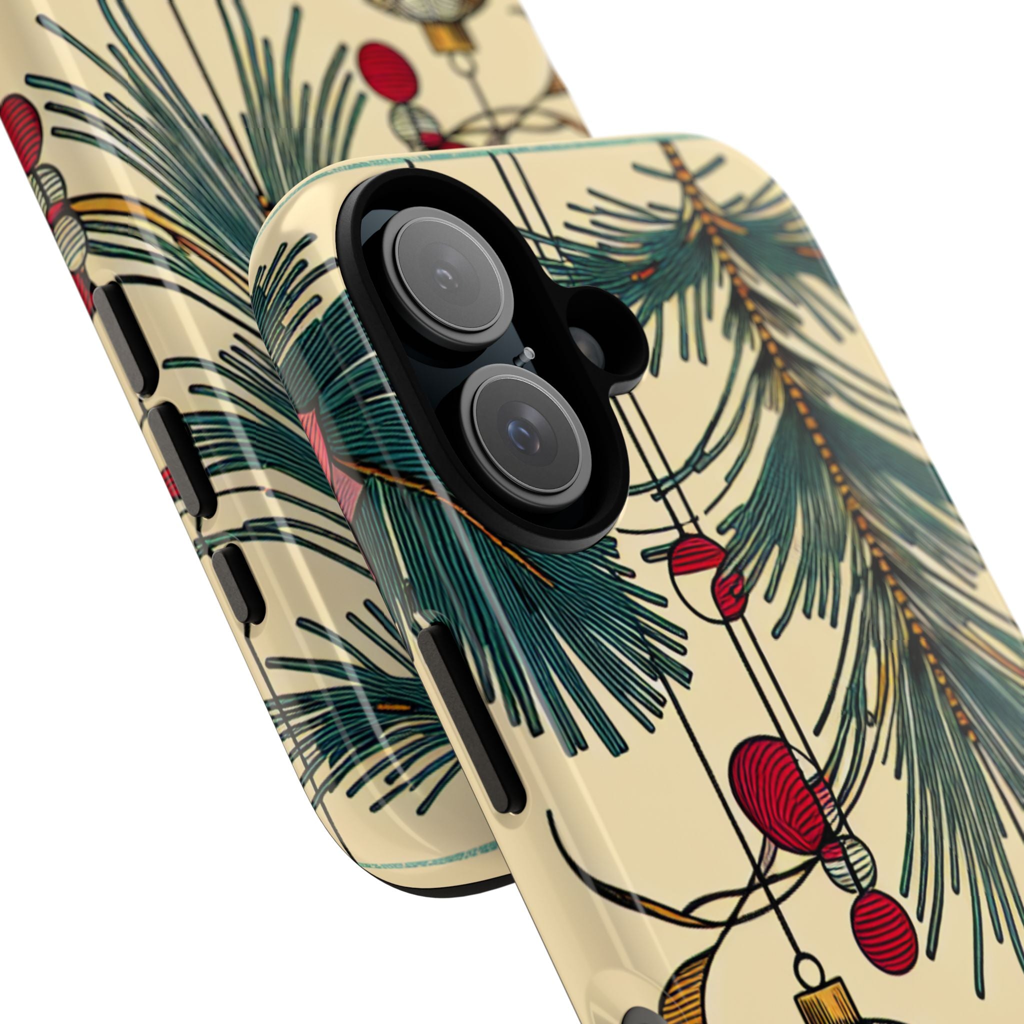 Christmas Phone Case with Ornament Design | Holiday Gift, Festive Mobile Cover, Cute Tough Case, Winter Decoration