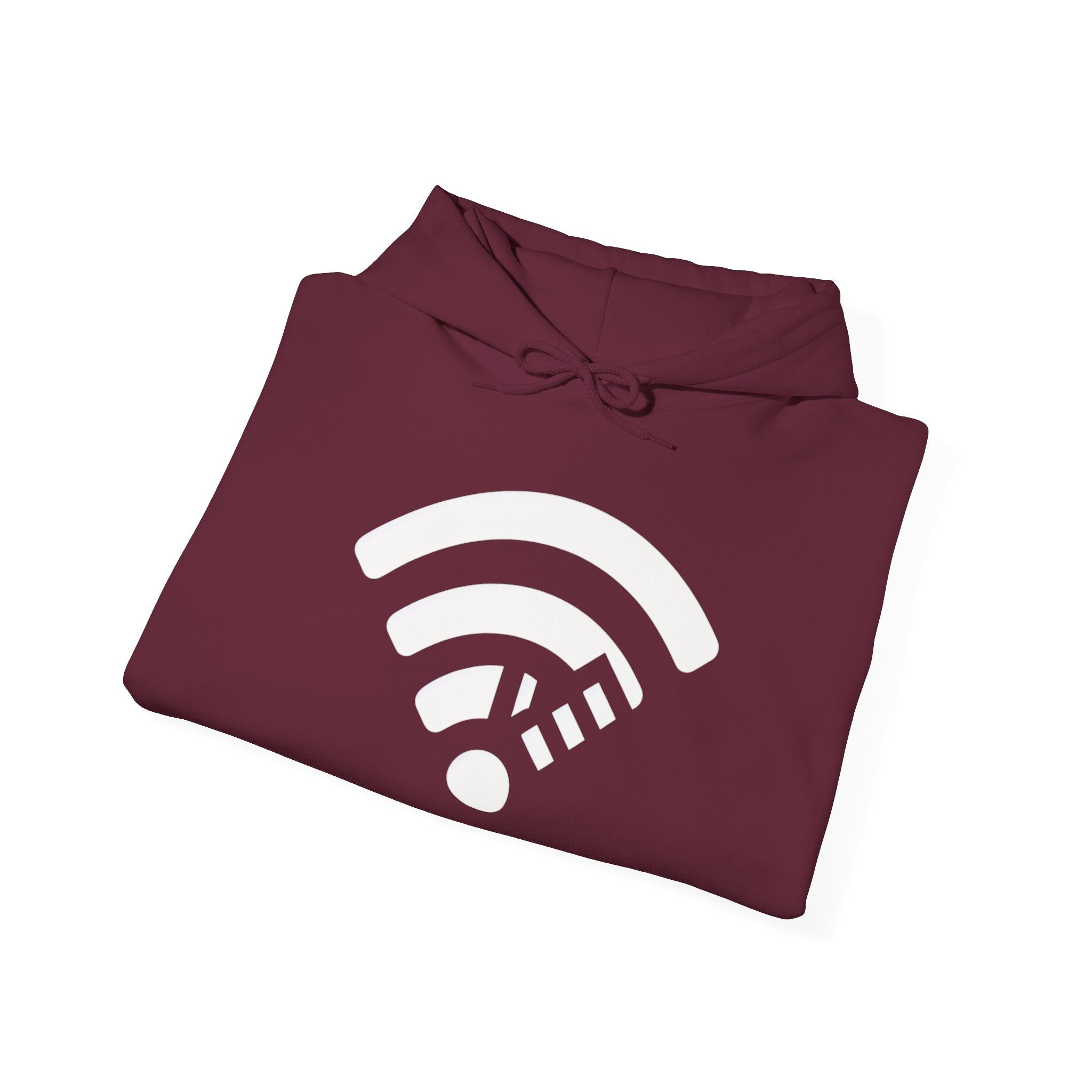 WiFi Frequency Hoodie - Unisex Heavy Blend Hooded Sweatshirt for Tech Lovers, Perfect Gift for Gamers, Cozy Lounge Wear, Casual Style
