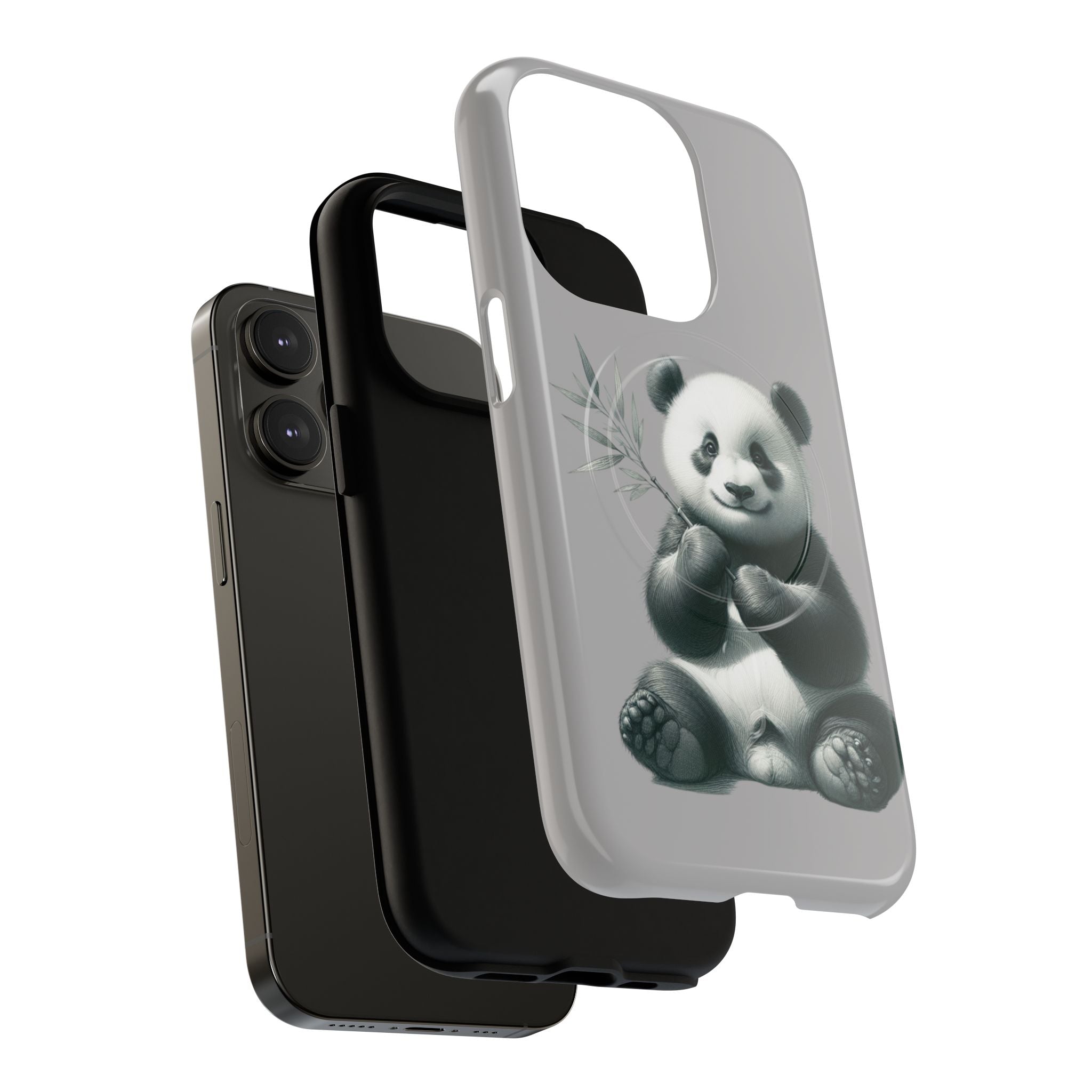 Cute Panda Magnetic Phone Case, Durable Phone Cover, Gift for Animal Lovers, Cute Phone Accessory, Stylish Protection Case