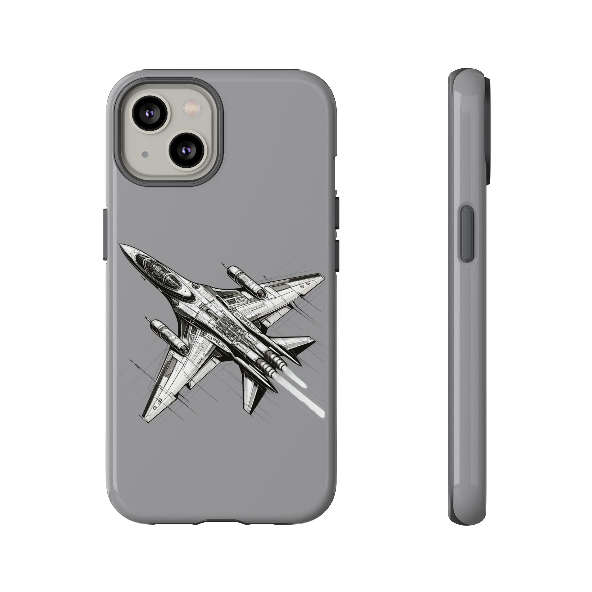 Tough Cases - Airplane Phone Case, Fighter Jet Design, Gift for Aviation Lovers, Durable Protection, Cool Tech Accessories