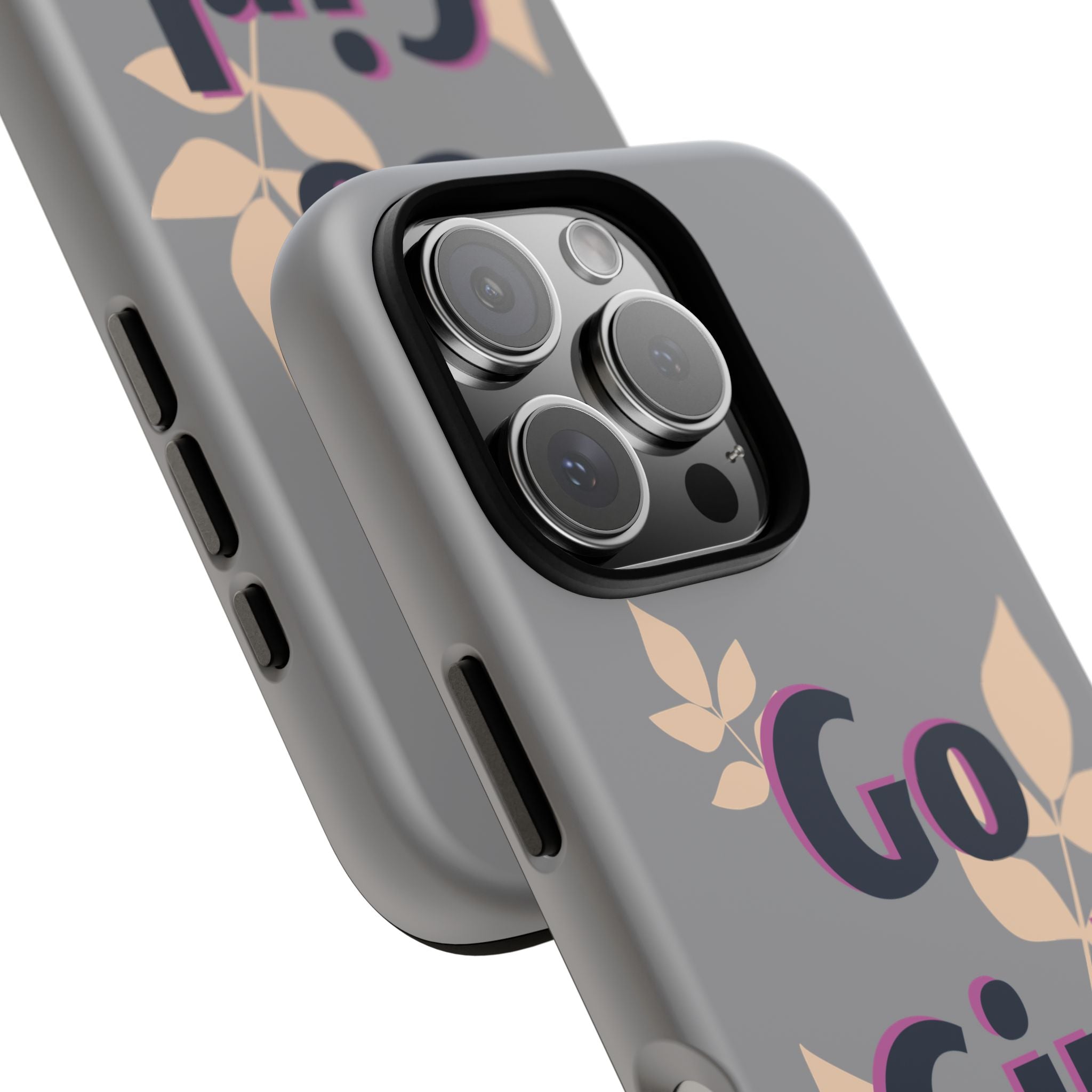 Stylish Phone Case - Go Girl Go, Motivational Tough Case, Gift for Her, Kindness Reminder, Floral Mobile Cover, Inspirational Phone [...]