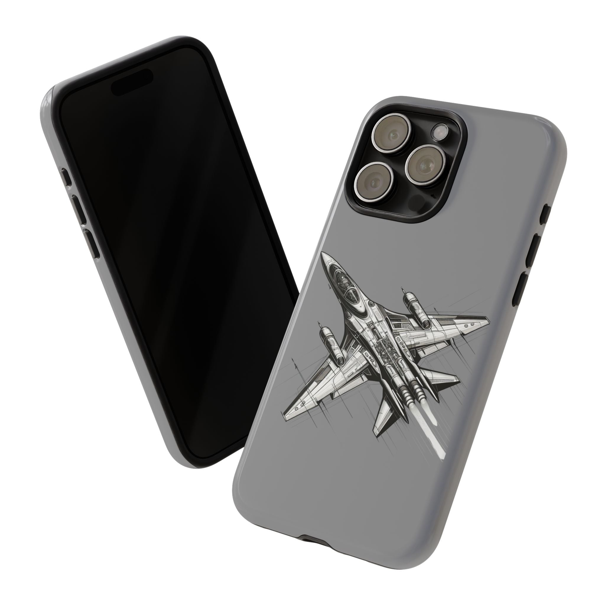 Tough Cases - Airplane Phone Case, Fighter Jet Design, Gift for Aviation Lovers, Durable Protection, Cool Tech Accessories