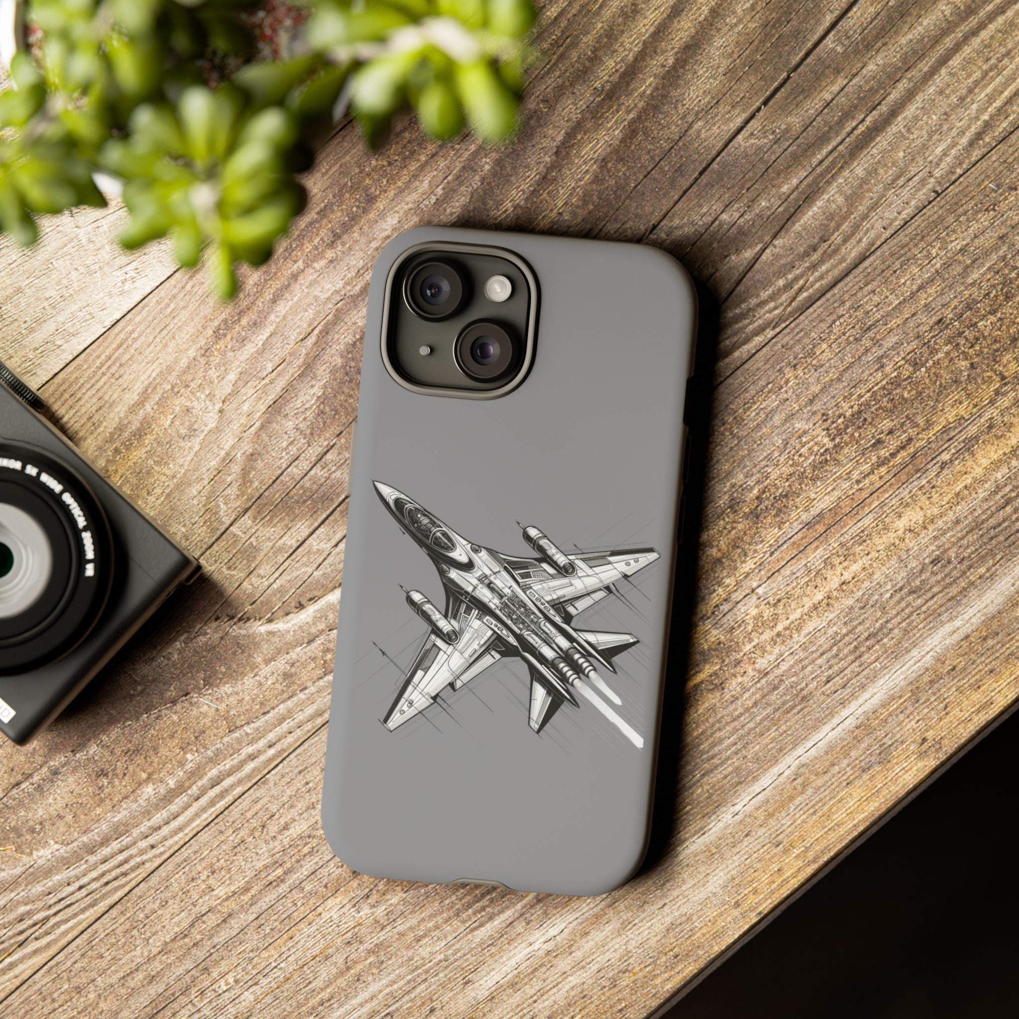 Tough Cases - Airplane Phone Case, Fighter Jet Design, Gift for Aviation Lovers, Durable Protection, Cool Tech Accessories