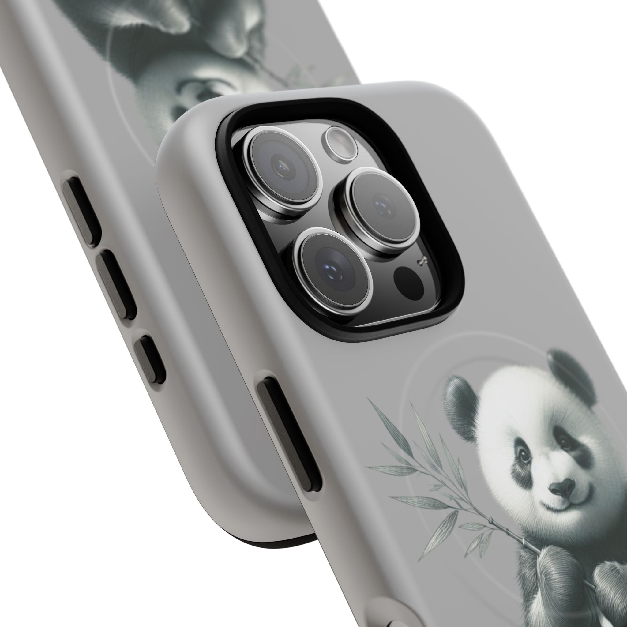 Cute Panda Magnetic Phone Case, Durable Phone Cover, Gift for Animal Lovers, Cute Phone Accessory, Stylish Protection Case
