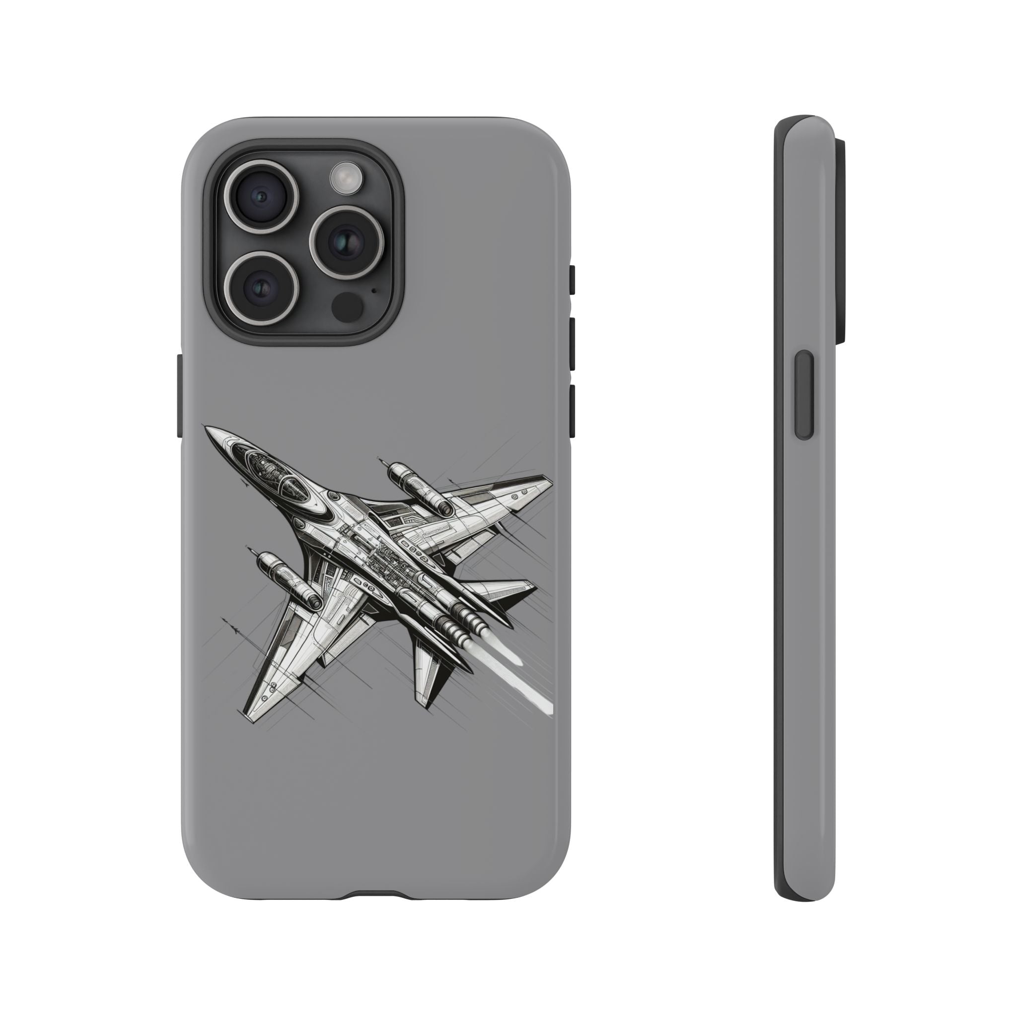 Tough Cases - Airplane Phone Case, Fighter Jet Design, Gift for Aviation Lovers, Durable Protection, Cool Tech Accessories