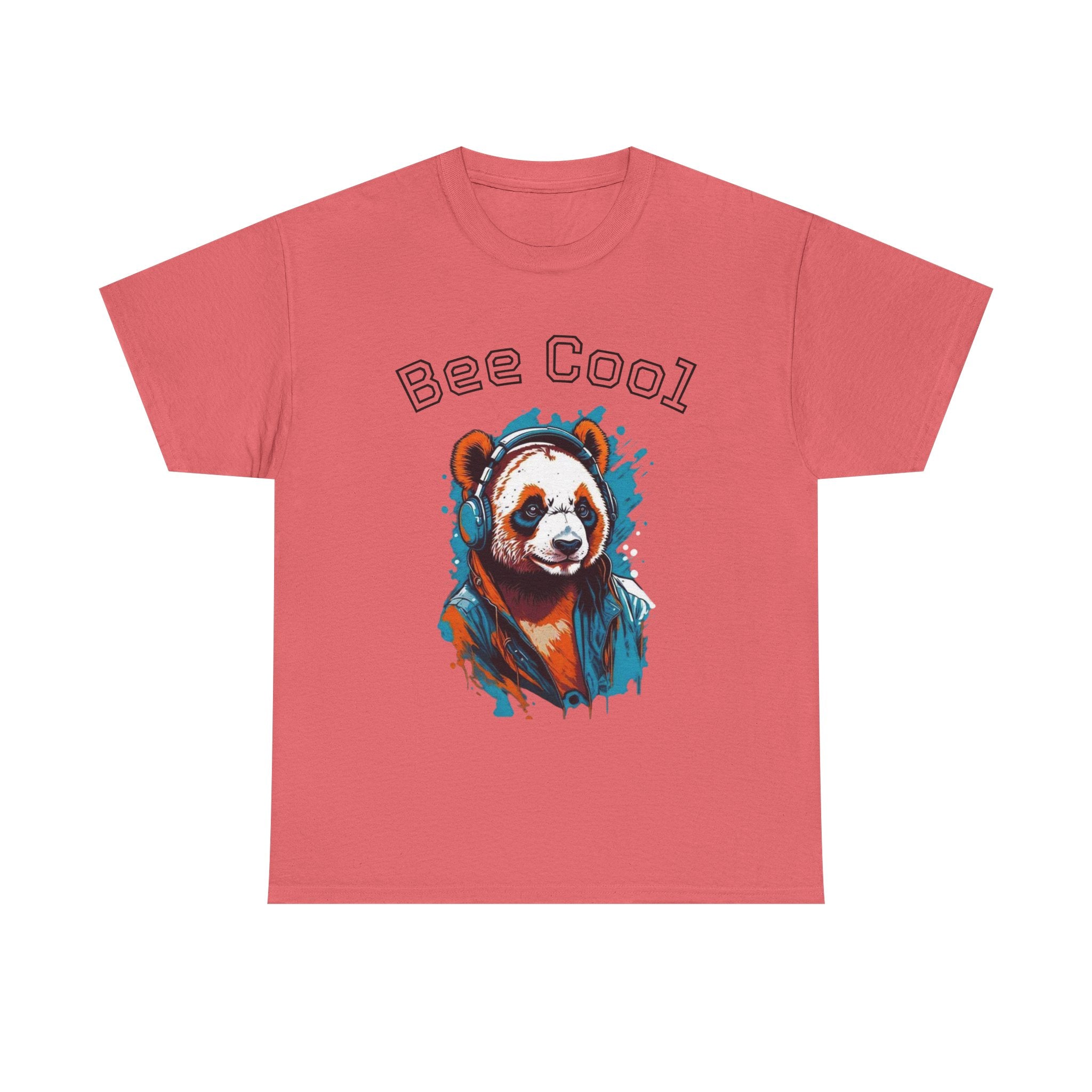 Bee Cool Panda Tee for Animal Lovers, Unisex Graphic T-Shirt, Casual Wear, Birthday Gift, Eco-Friendly Apparel