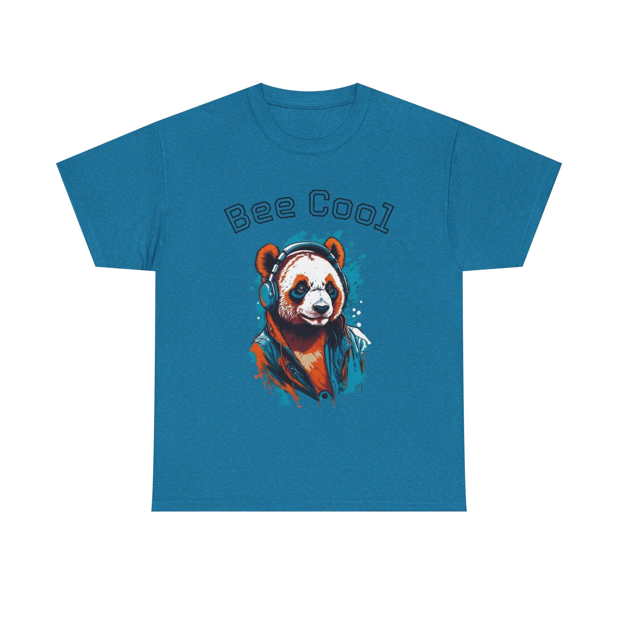 Bee Cool Panda Tee for Animal Lovers, Unisex Graphic T-Shirt, Casual Wear, Birthday Gift, Eco-Friendly Apparel