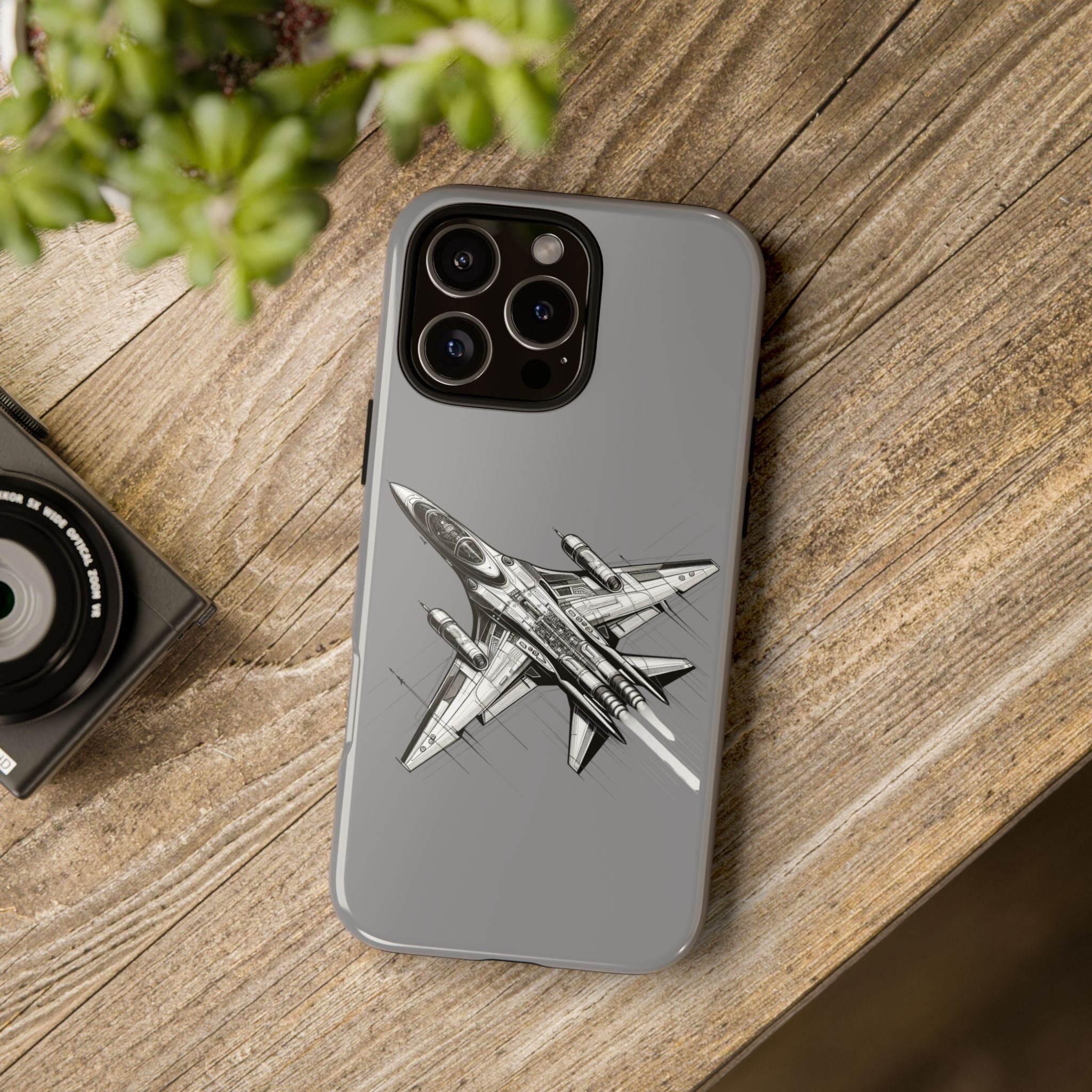 Tough Cases - Airplane Phone Case, Fighter Jet Design, Gift for Aviation Lovers, Durable Protection, Cool Tech Accessories