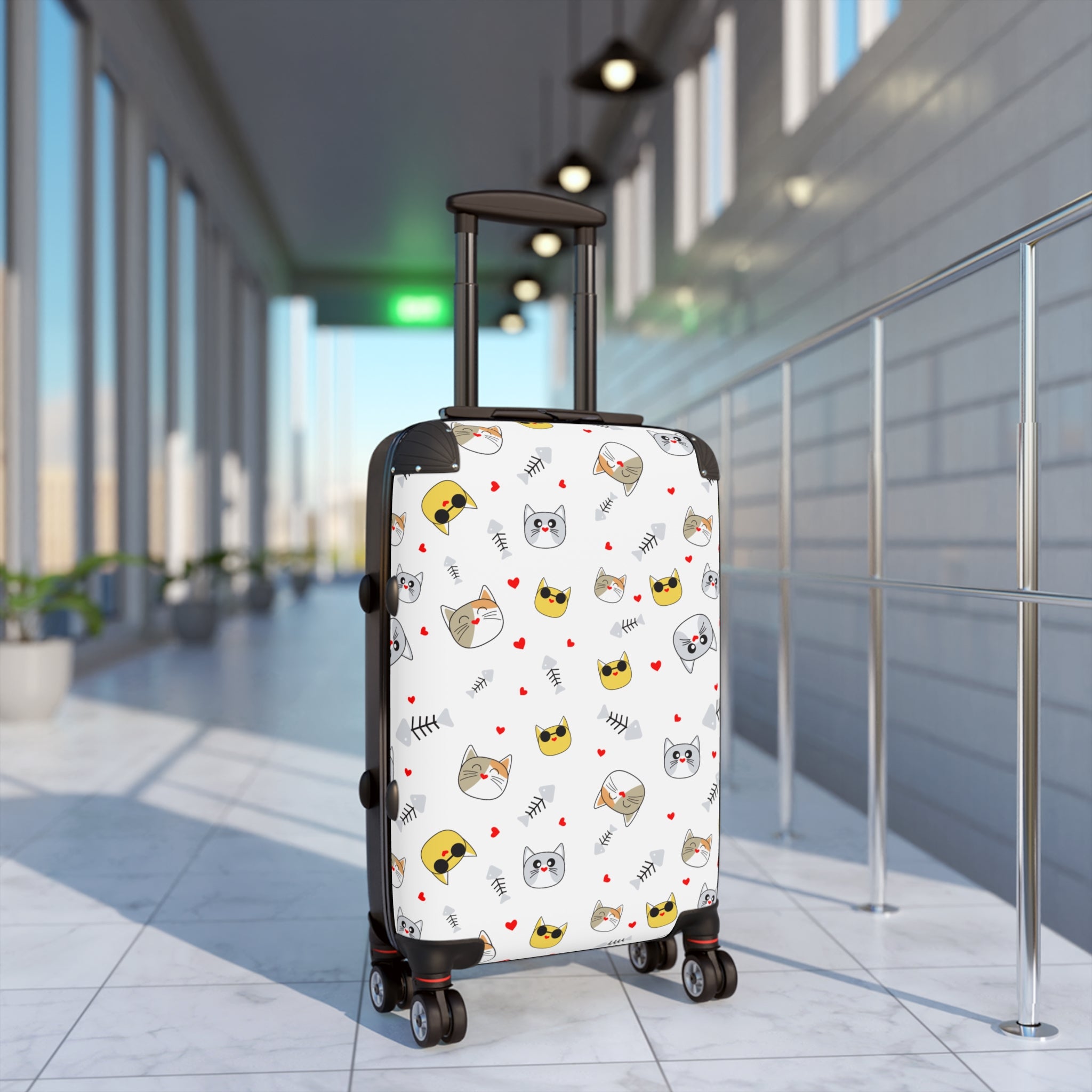 Whimsical Cat Suitcase - Cute Pet Travel Luggage, Travel Gear for Cat Lovers, Unique Baggage, Vacation Essentials, Gifts for Animal [...]