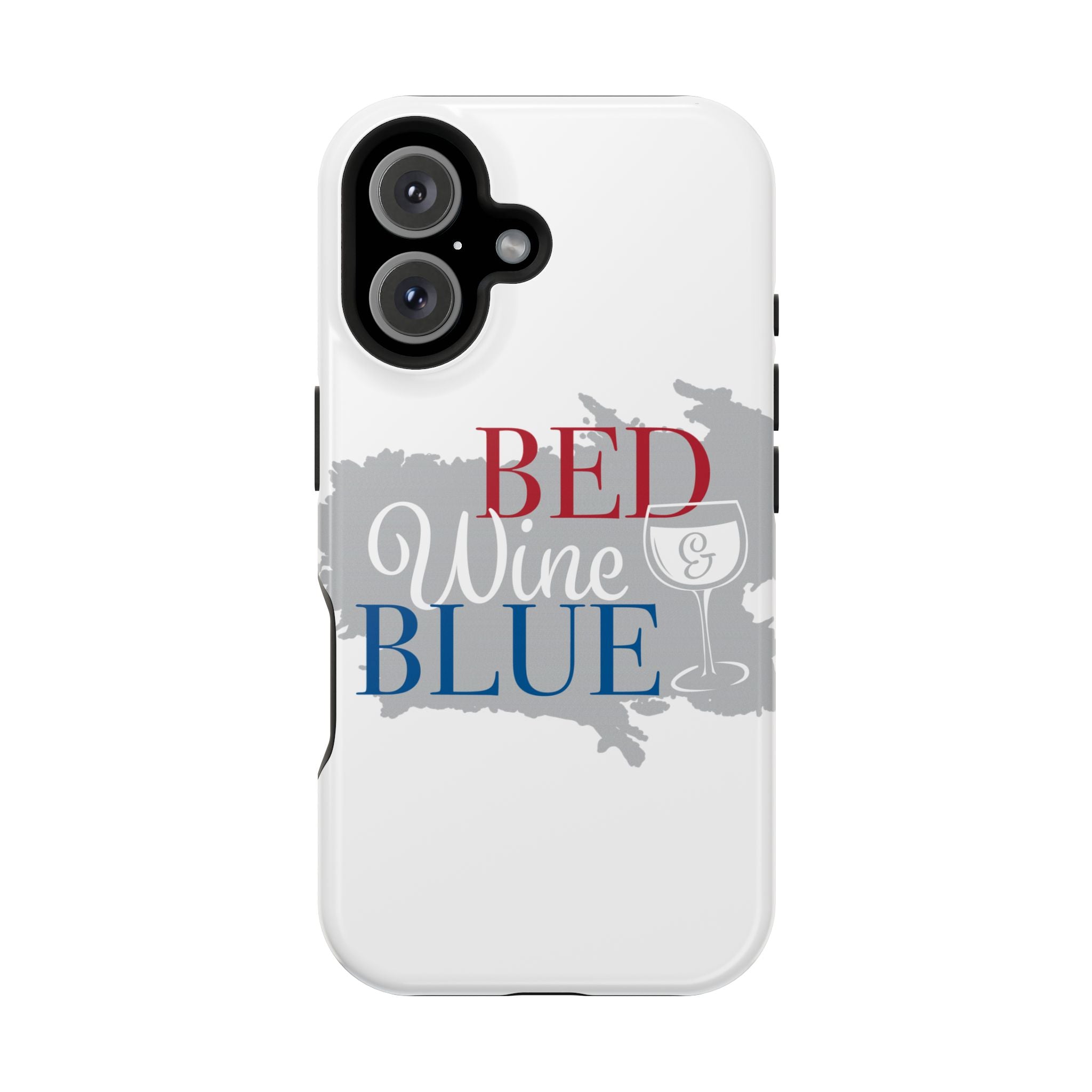 Wine & Blue Phone Case, Impact-Resistant Cellphone Cover, Gift for Wine Lovers, Fun Accessory for Celebrations, Stylish Protection
