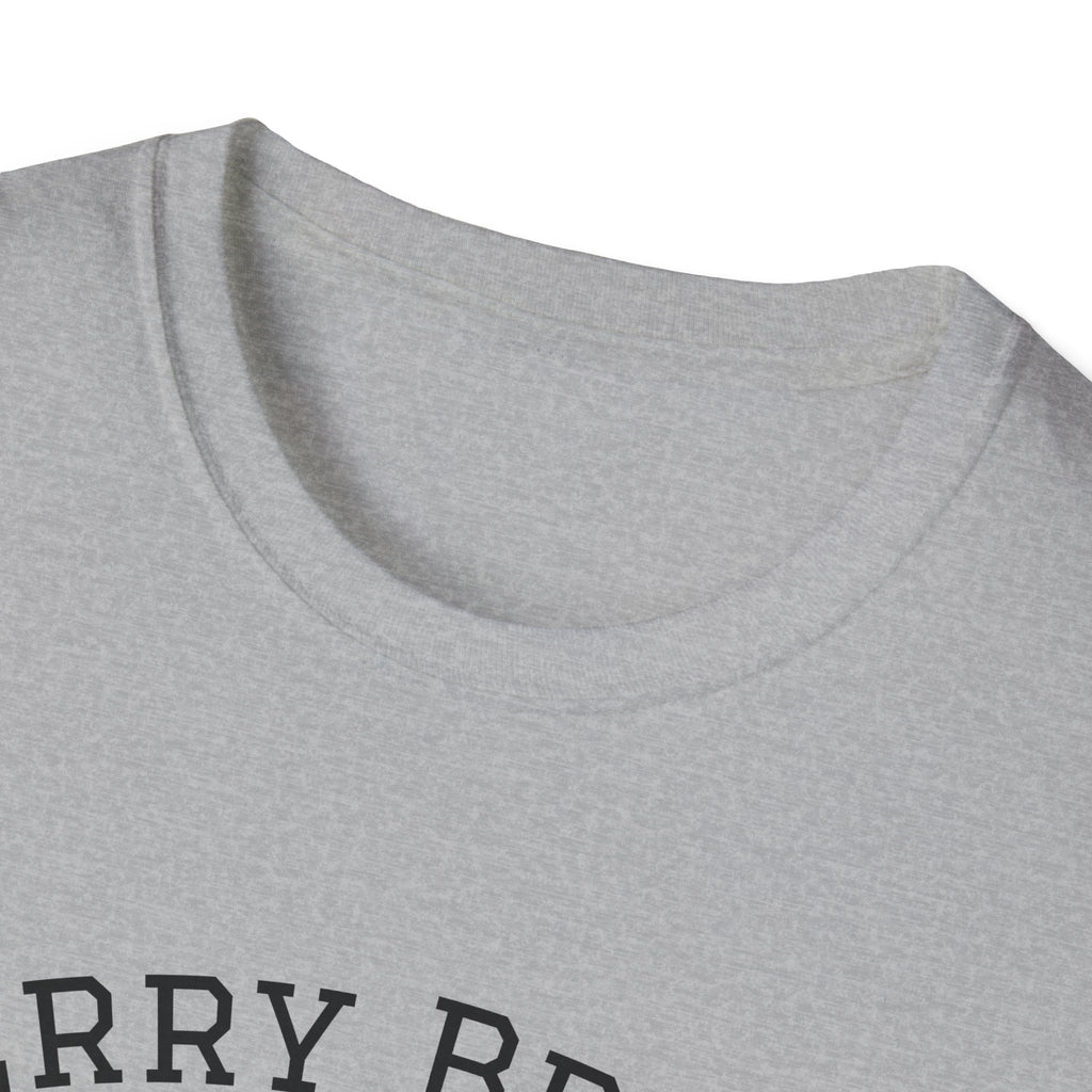 Merry Bright Unisex T-Shirt | Softstyle Holiday Tee for Christmas, Winter Gifts, Casual Wear, Festive Apparel, Seasonal Fashion